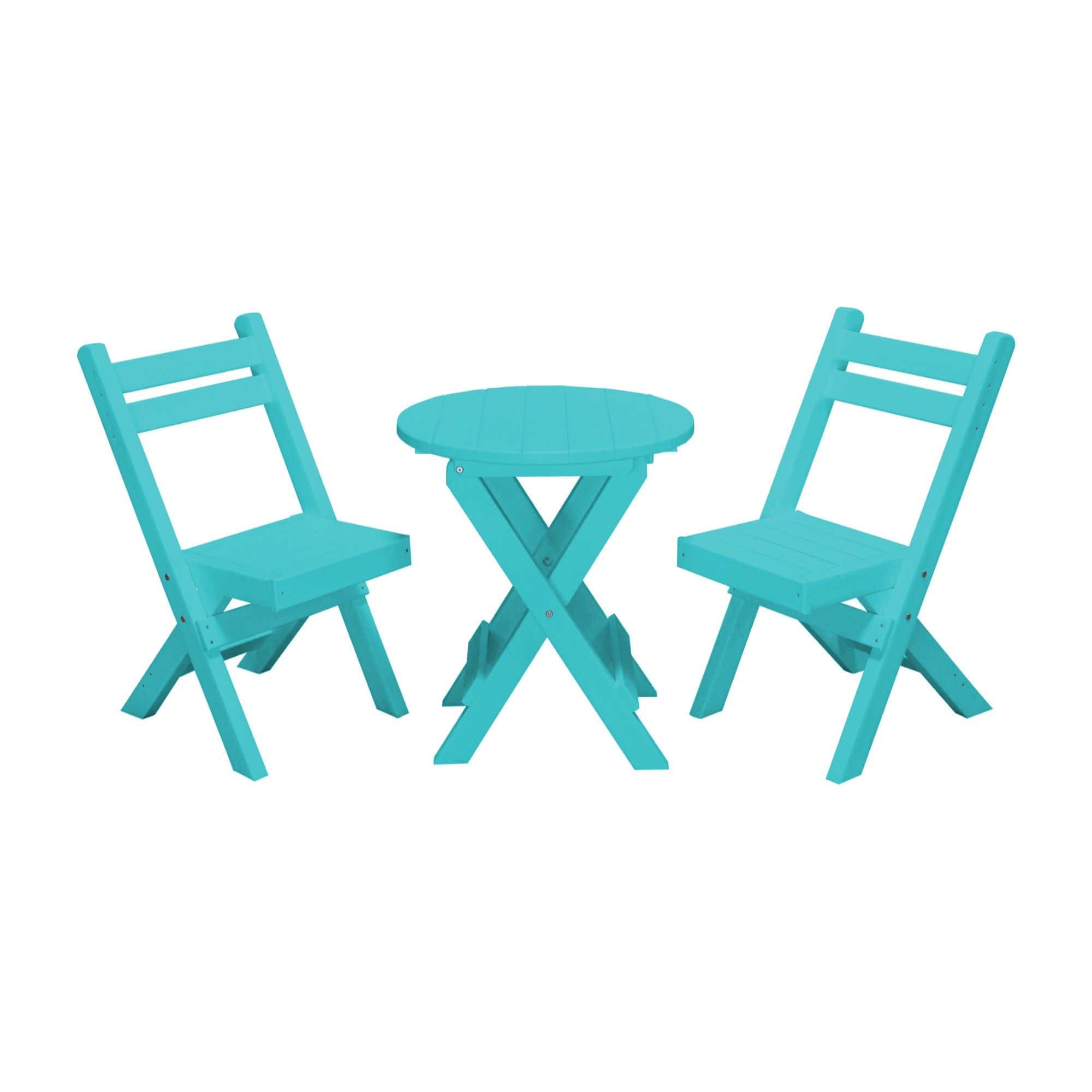 Keystone Amish Co. Coronado Poly Composite Round Folding Bistro Set