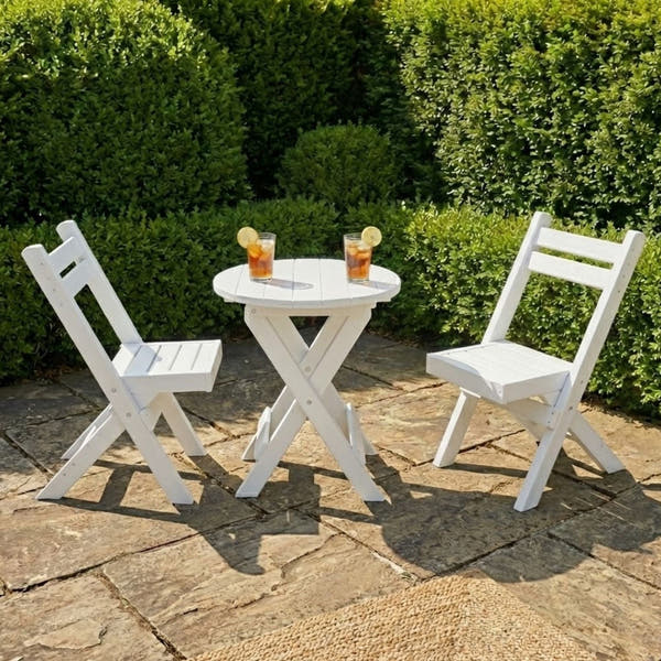 Keystone Amish Co. Coronado Poly Composite Round Folding Bistro Set