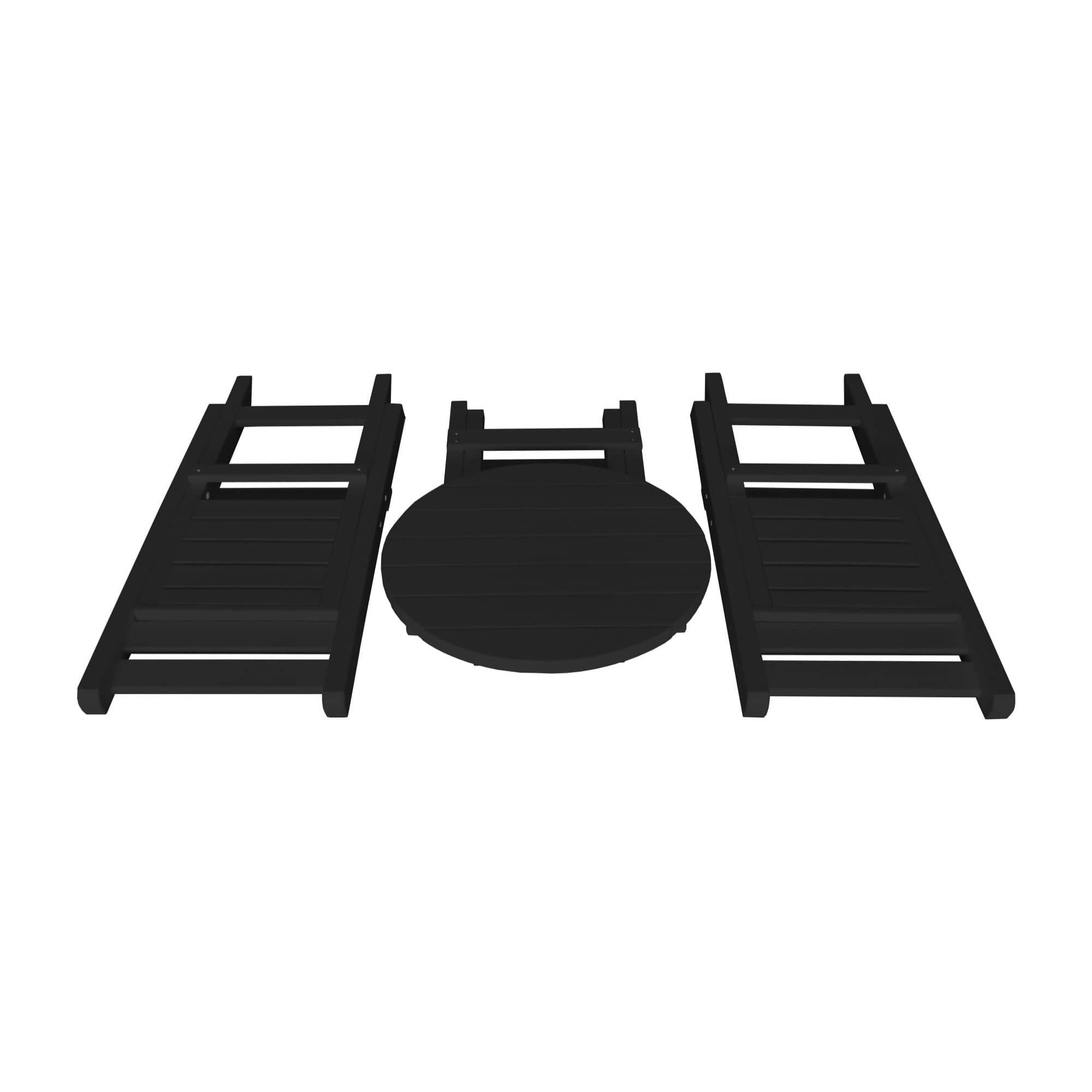 Keystone Amish Co. Coronado Poly Composite Round Folding Bistro Set