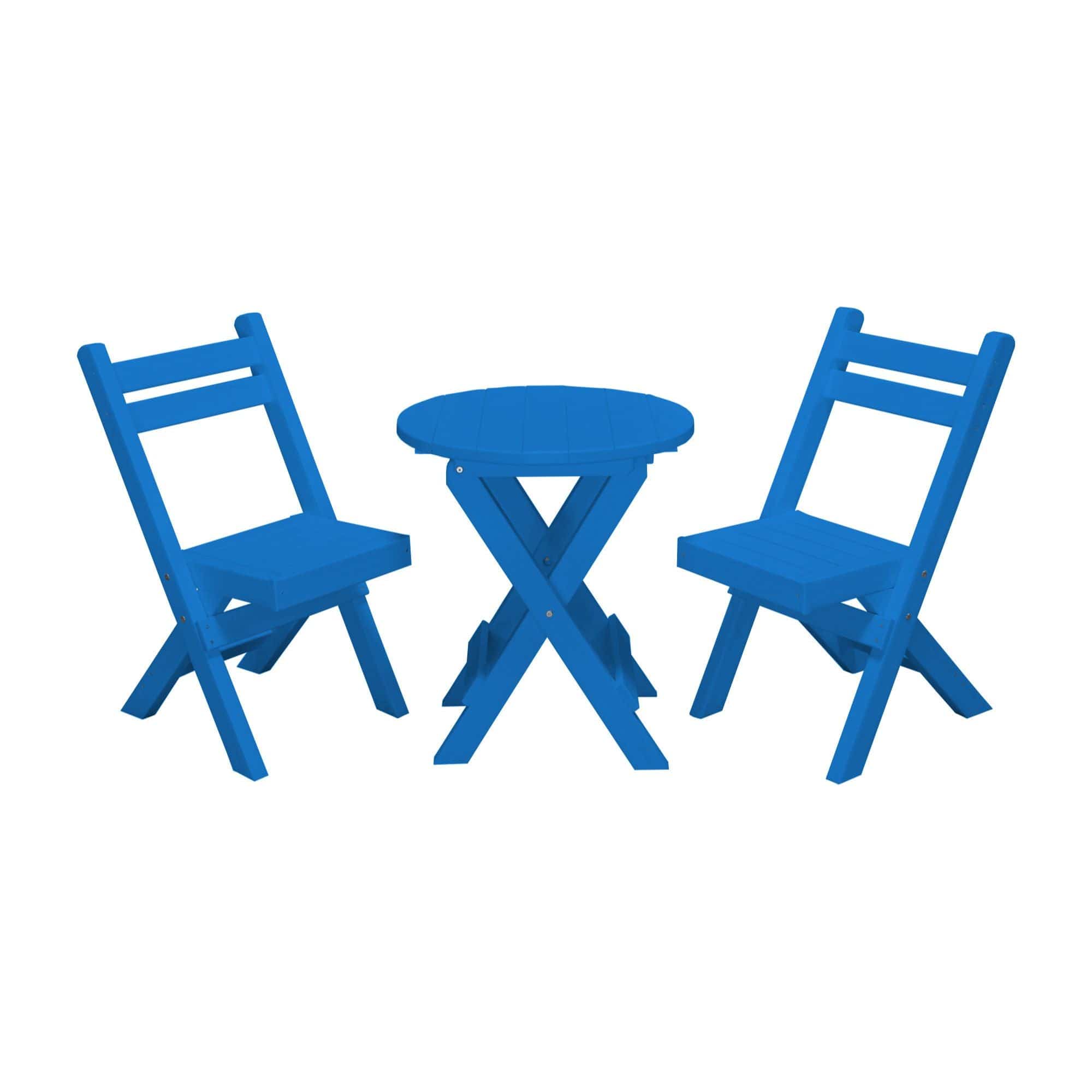 Keystone Amish Co. Coronado Poly Composite Round Folding Bistro Set