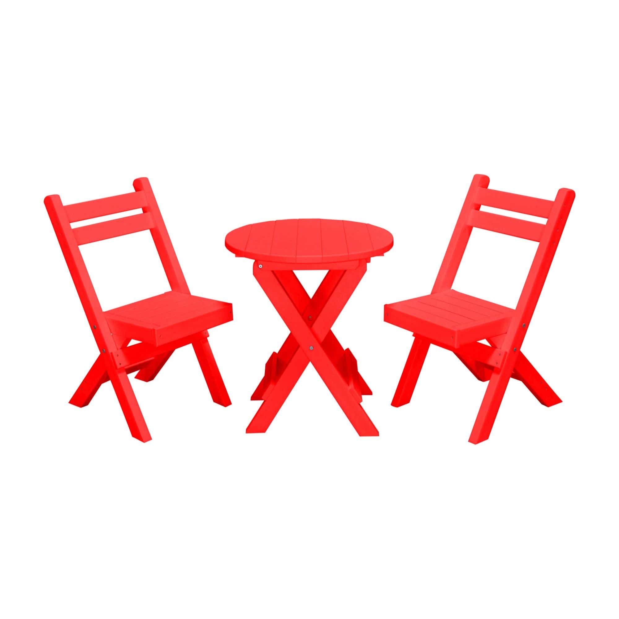 Keystone Amish Co. Coronado Poly Composite Round Folding Bistro Set