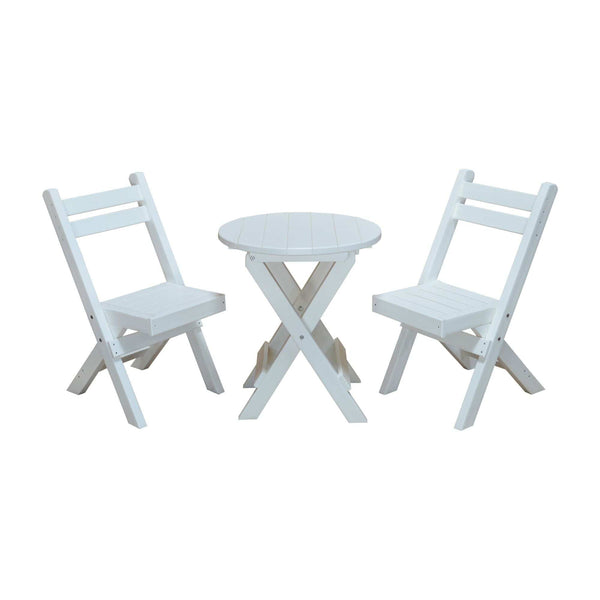 Keystone Amish Co. Coronado Poly Composite Round Folding Bistro Set