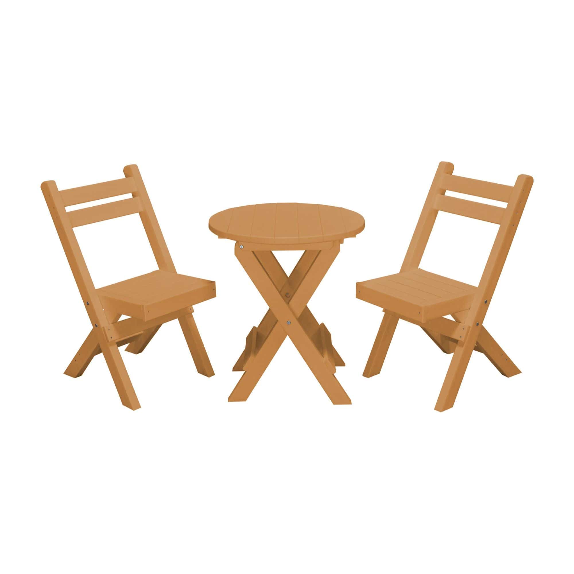 Keystone Amish Co. Coronado Poly Composite Round Folding Bistro Set