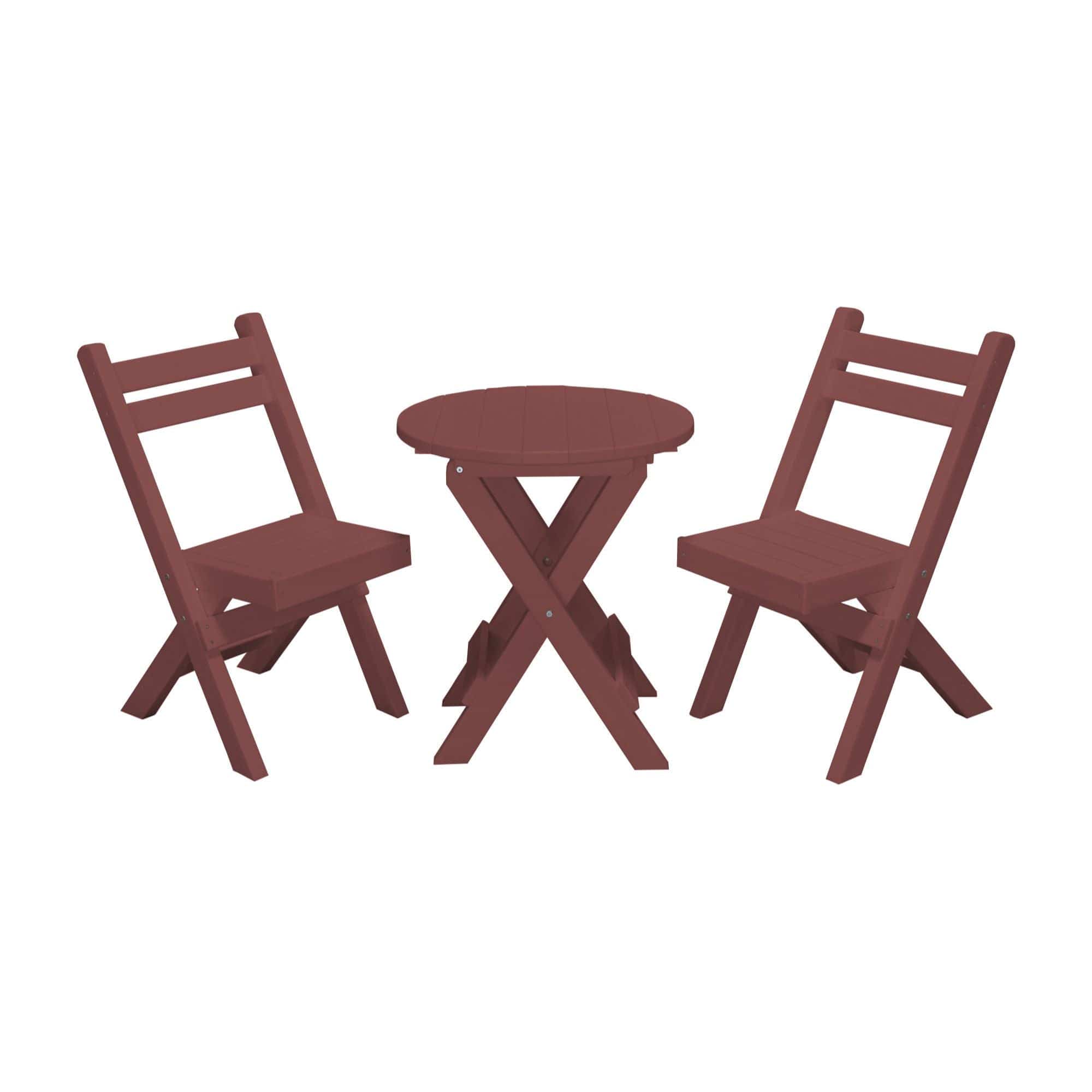 Keystone Amish Co. Coronado Poly Composite Round Folding Bistro Set