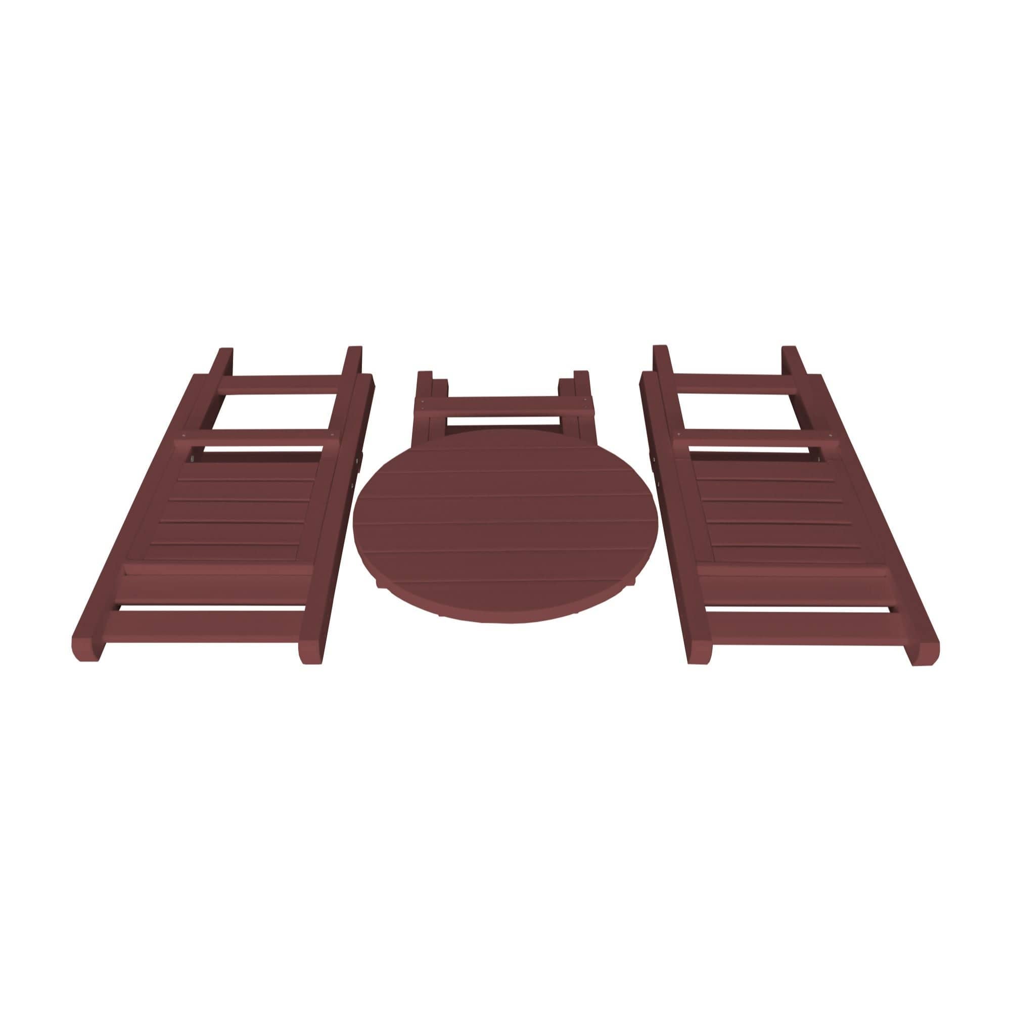 Keystone Amish Co. Coronado Poly Composite Round Folding Bistro Set