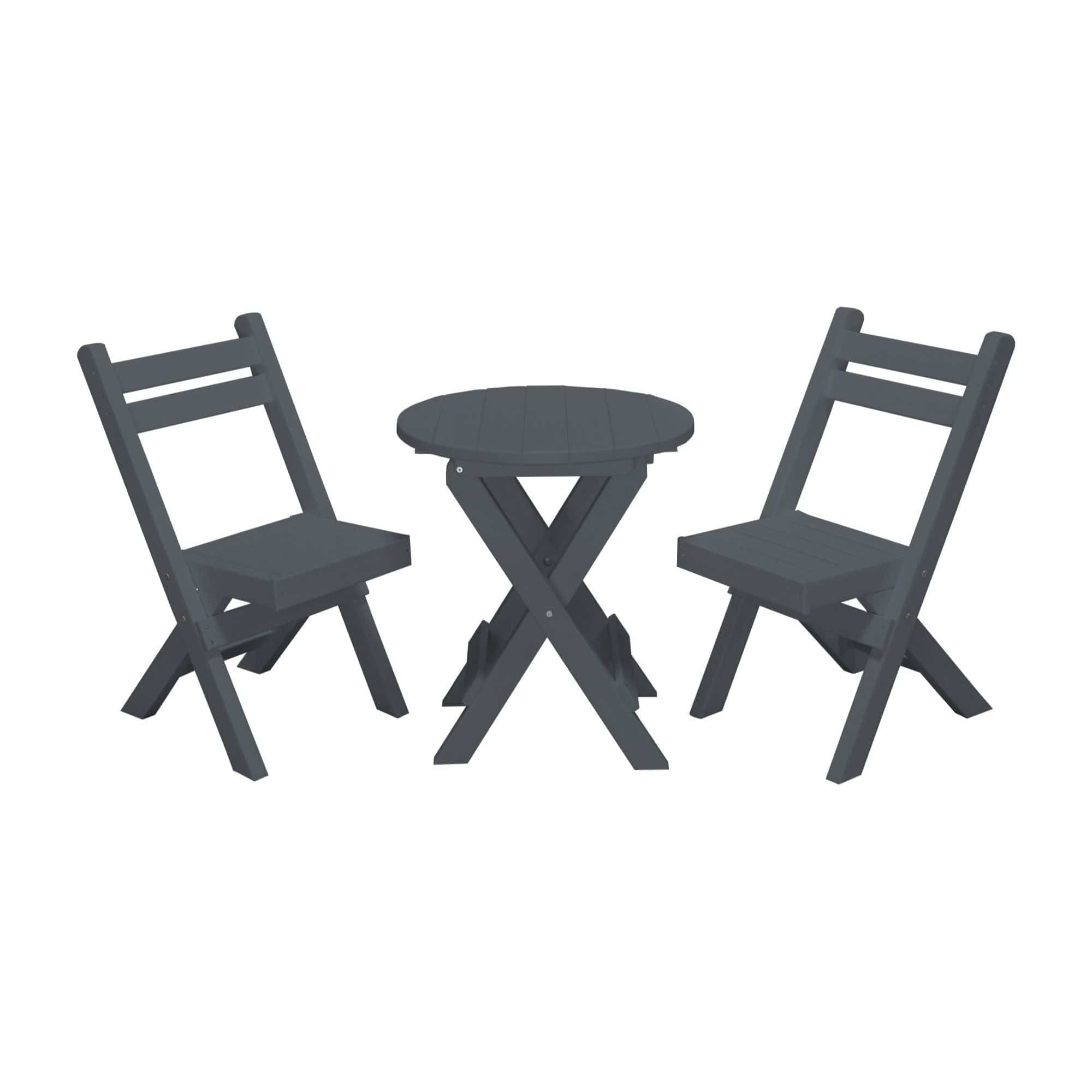 Keystone Amish Co. Coronado Poly Composite Round Folding Bistro Set