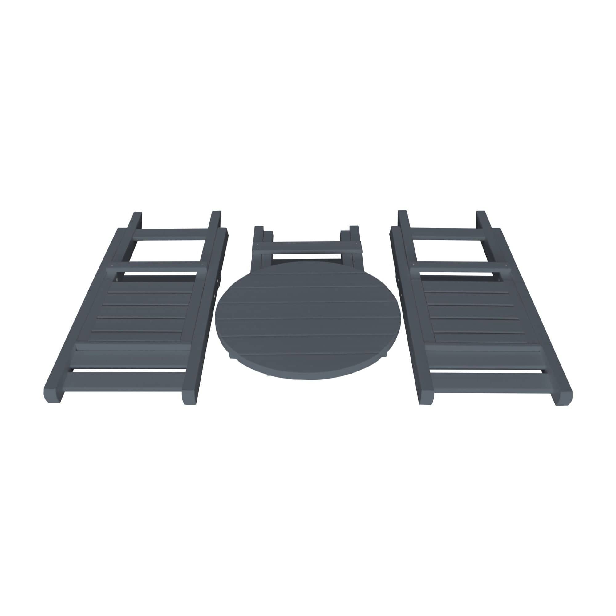 Keystone Amish Co. Coronado Poly Composite Round Folding Bistro Set