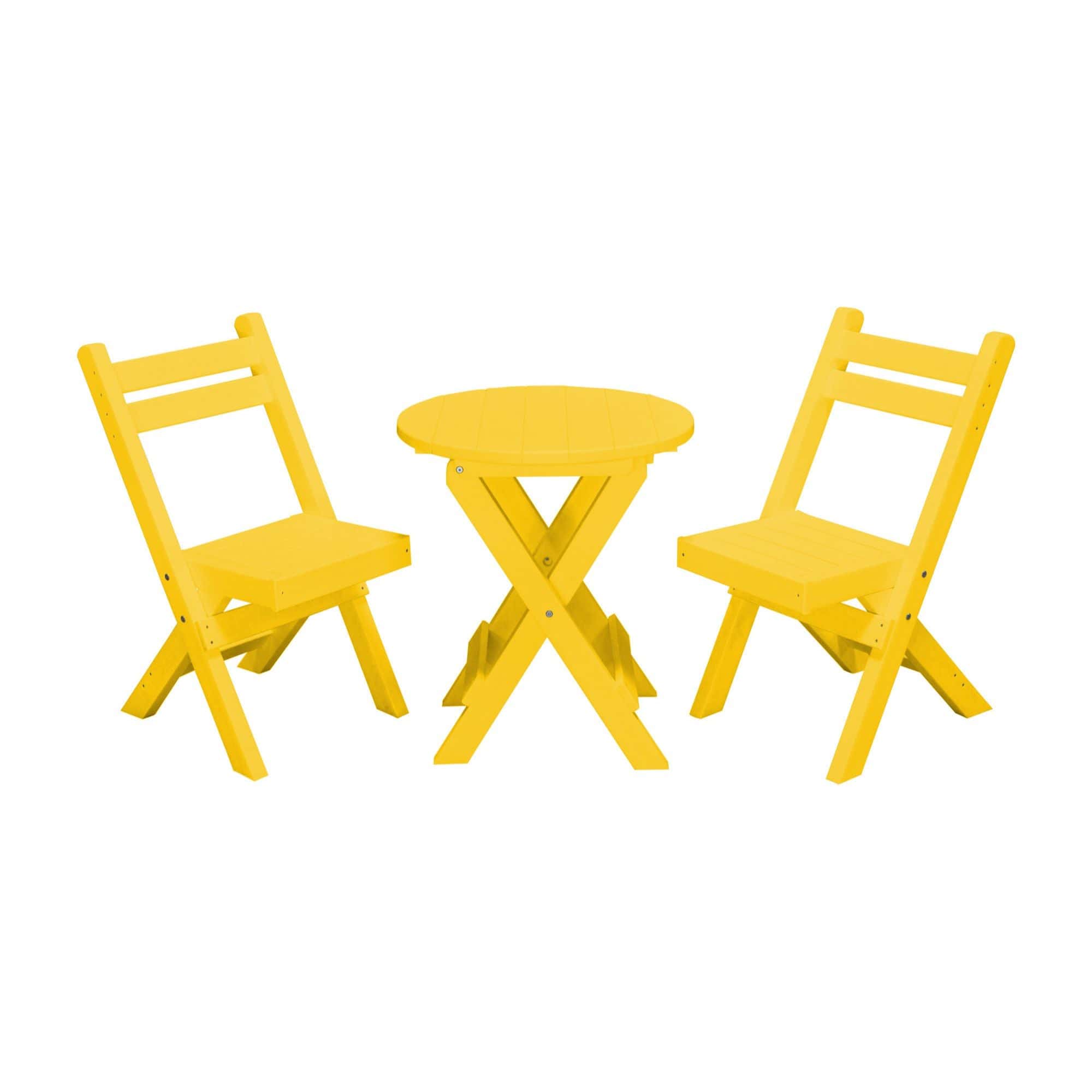 Keystone Amish Co. Coronado Poly Composite Round Folding Bistro Set