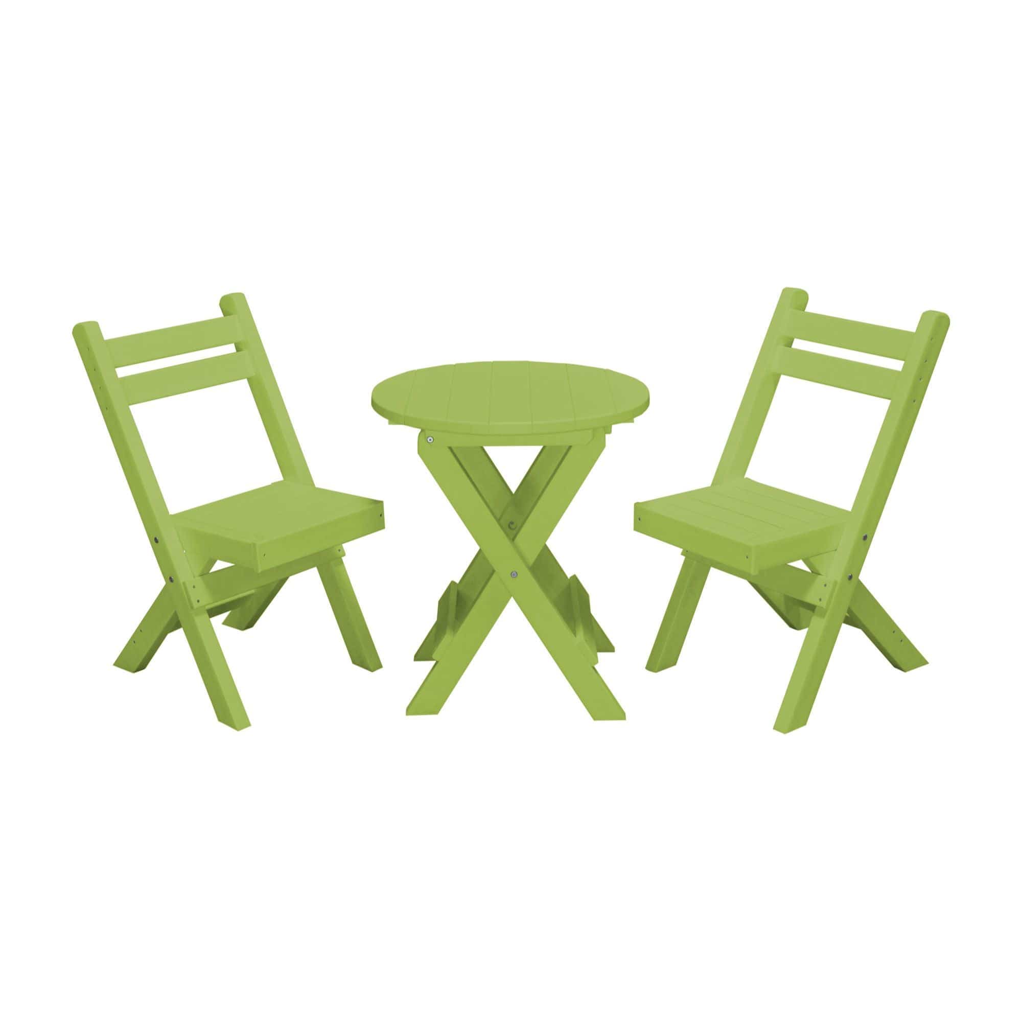 Keystone Amish Co. Coronado Poly Composite Round Folding Bistro Set