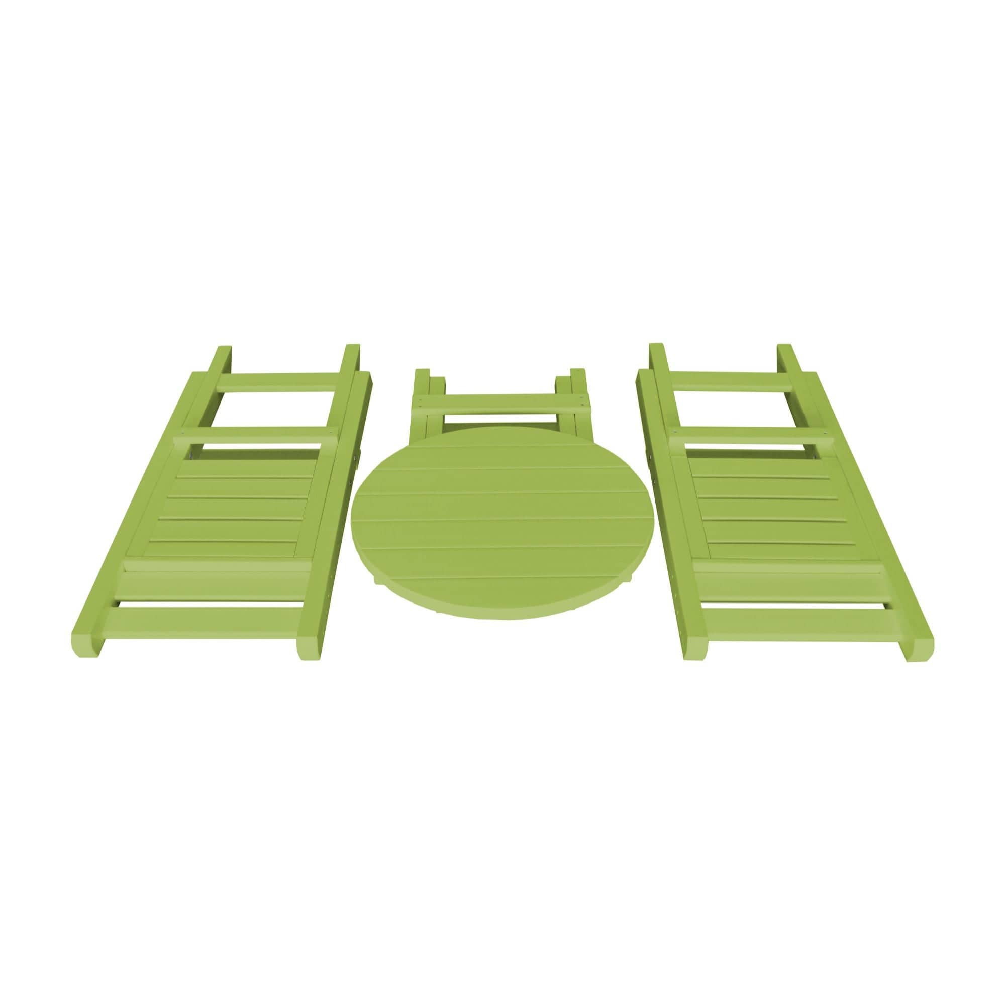 Keystone Amish Co. Coronado Poly Composite Round Folding Bistro Set