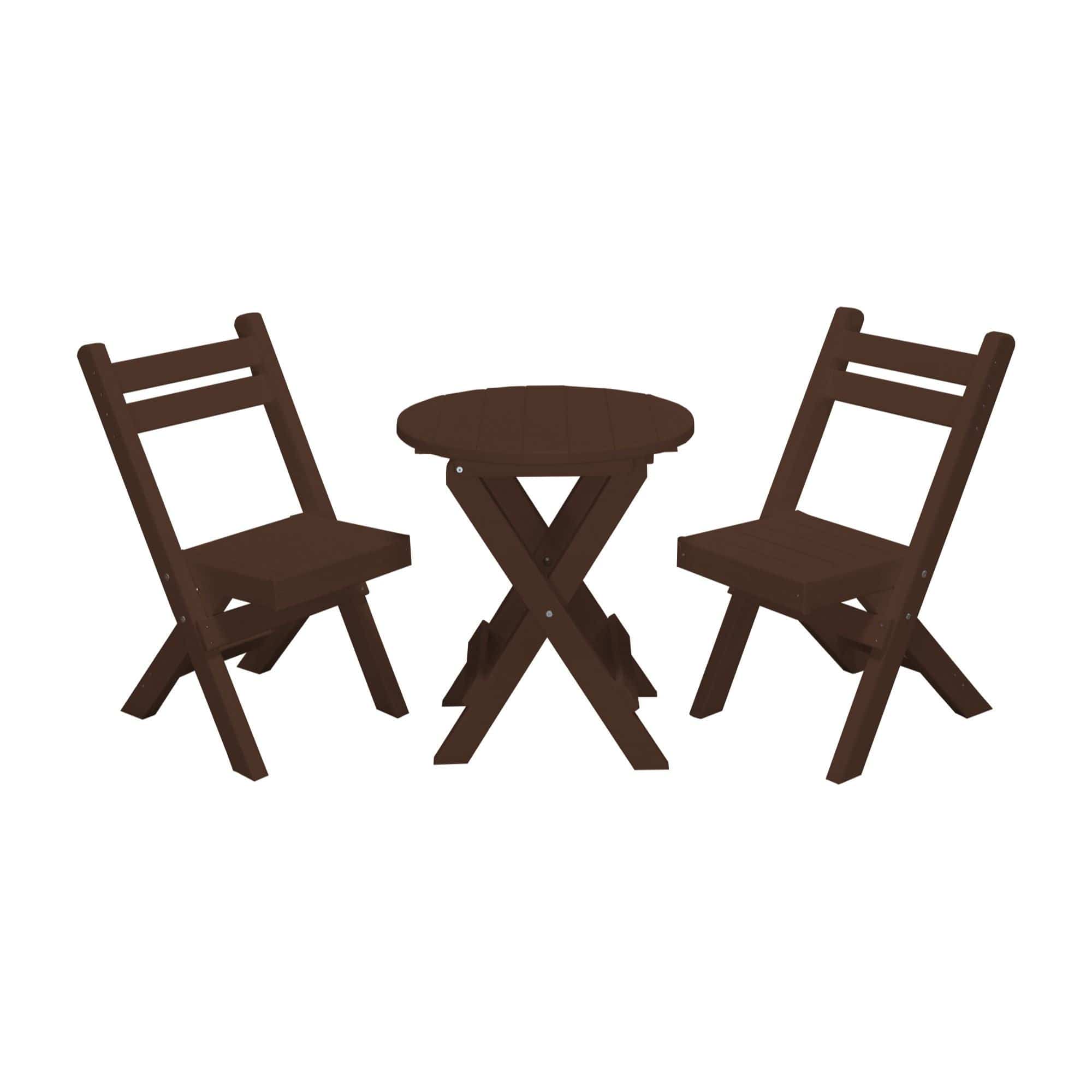 Keystone Amish Co. Coronado Poly Composite Round Folding Bistro Set