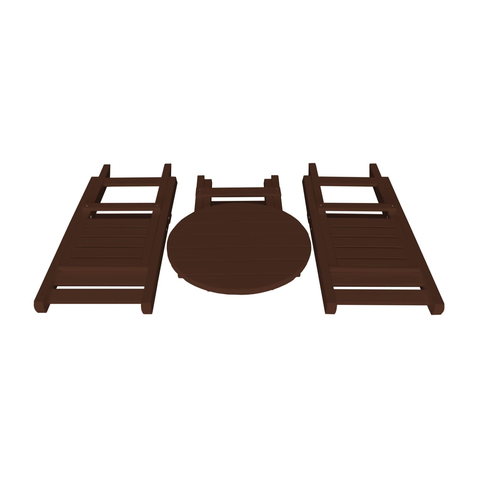 Keystone Amish Co. Coronado Poly Composite Round Folding Bistro Set