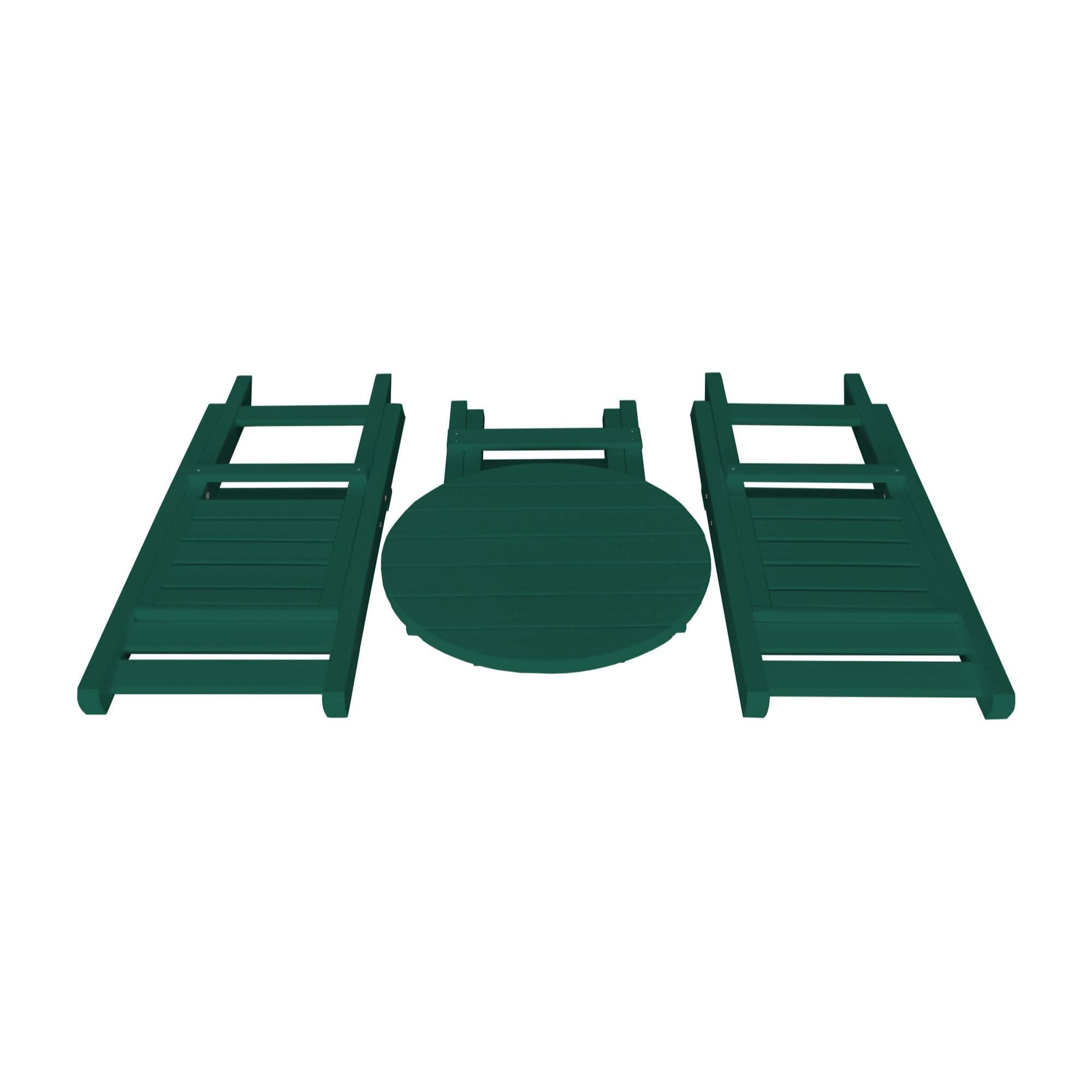 Keystone Amish Co. Coronado Poly Composite Round Folding Bistro Set