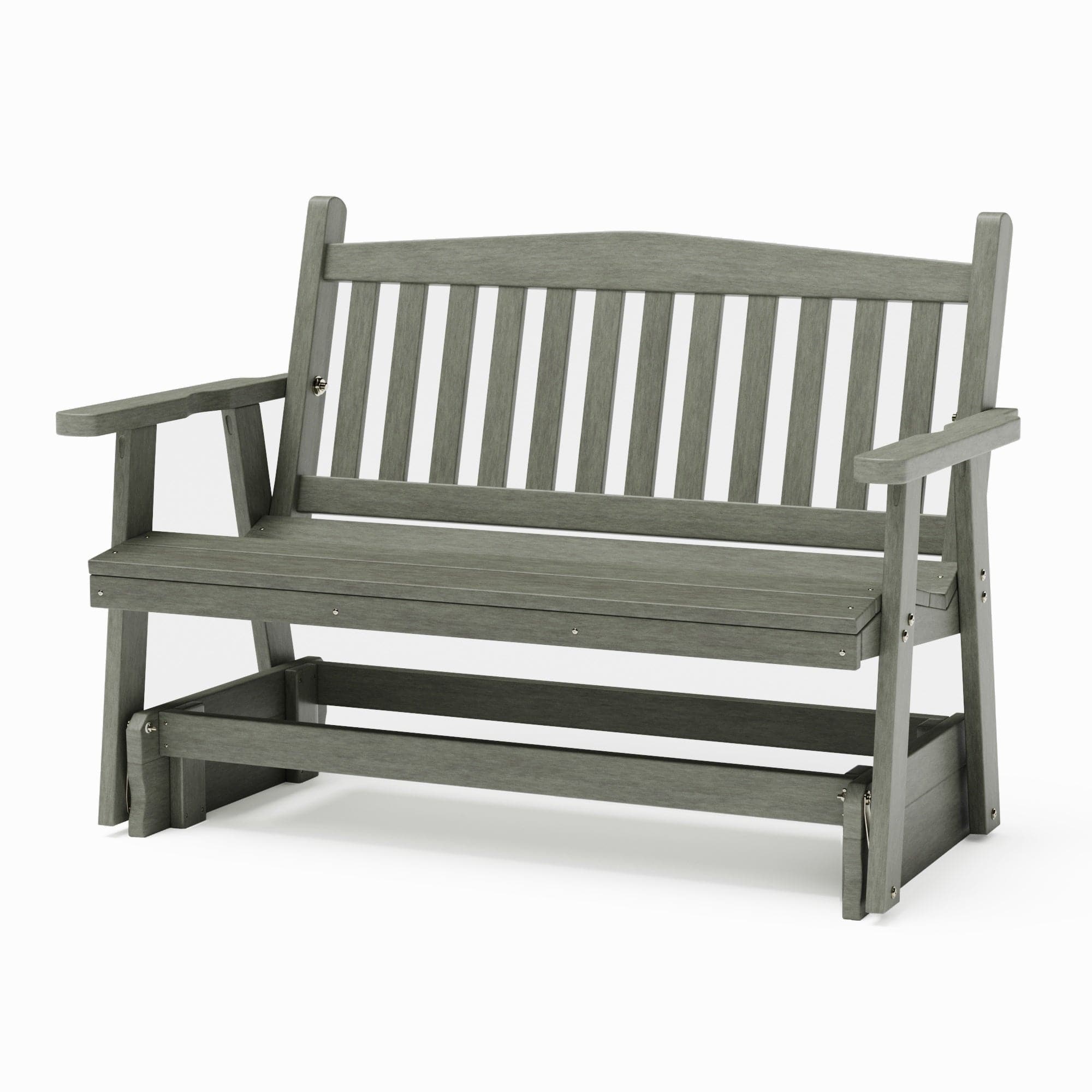 SimplyPoly Amish Made Mission Recycled Plastic Porch Glider