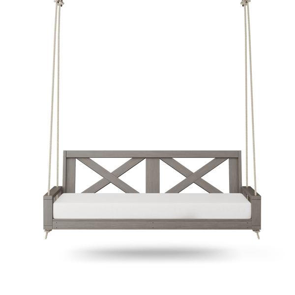 Amish Casual Malvern Porch Swing Bed, 5 Ft Grey