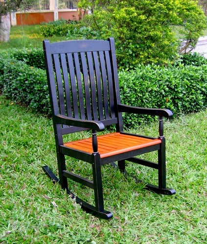 International Caravan Seton Hall Painted Porch Rocker