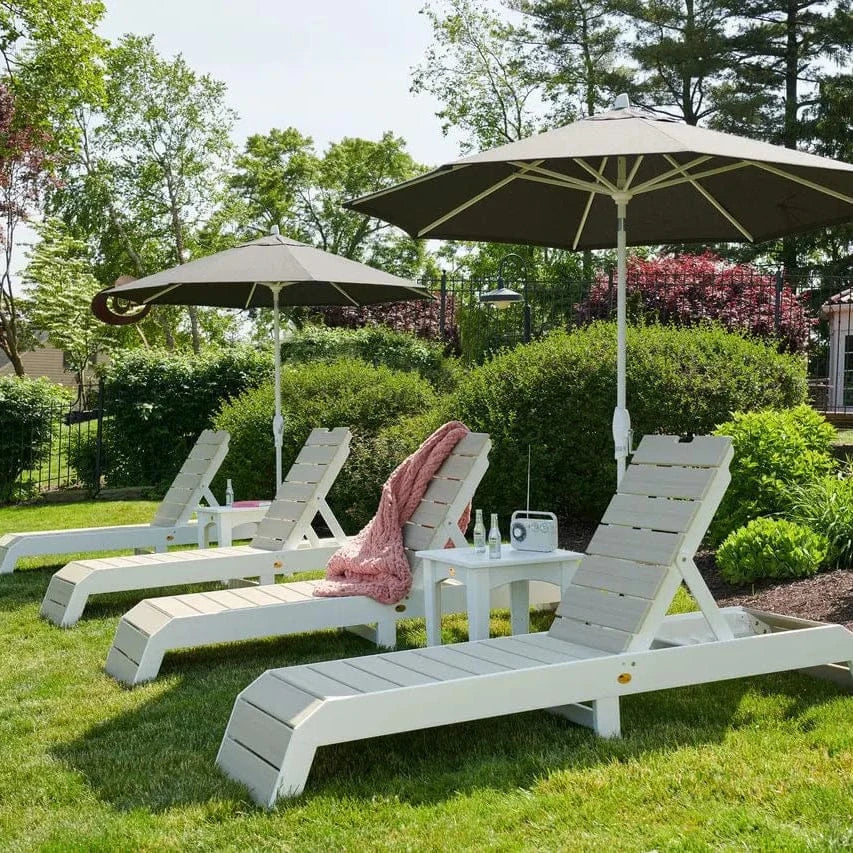 Urban Chaise Lounges in Birch & White