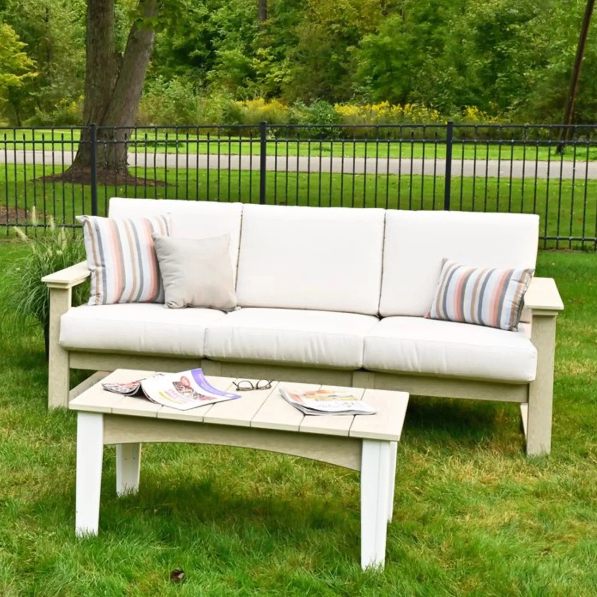 Lanai Deep Seating  Sofa in Birch with Canvas fabric