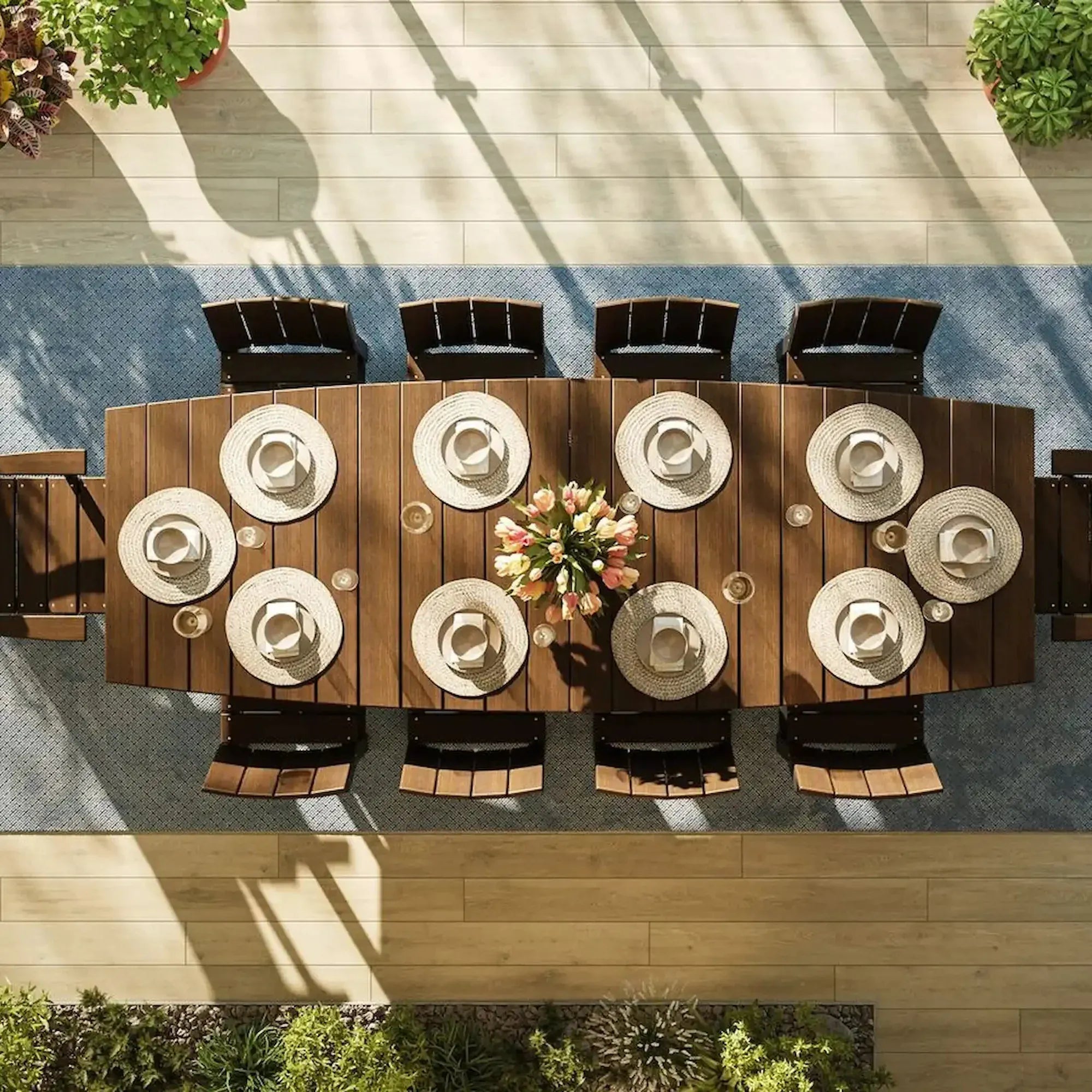 Luxcraft Poly Composite Urban Oval Dining Table