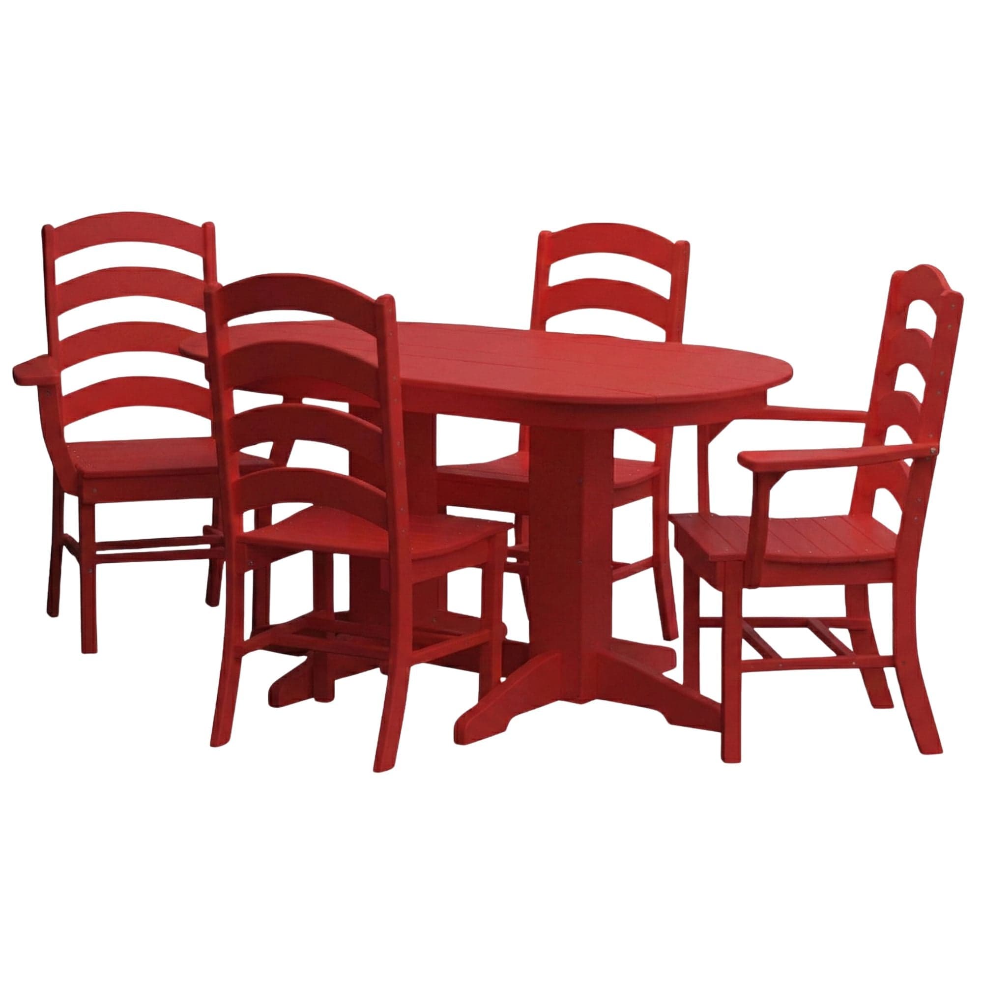 Keystone Amish Co. Josie 5-Piece Oval Poly Outdoor Dining Set