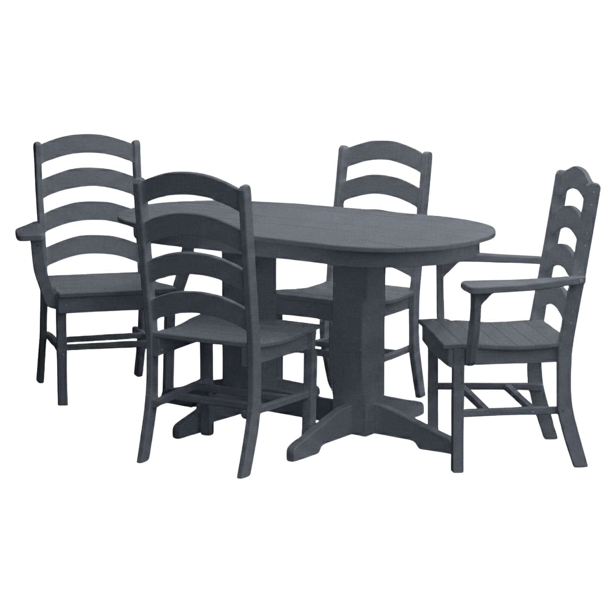 Keystone Amish Co. Josie 5-Piece Oval Poly Outdoor Dining Set