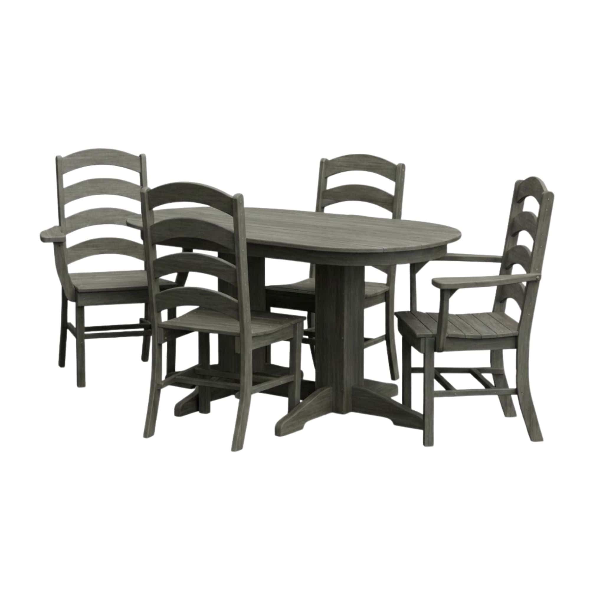Keystone Amish Co. Josie 5-Piece Oval Poly Outdoor Dining Set