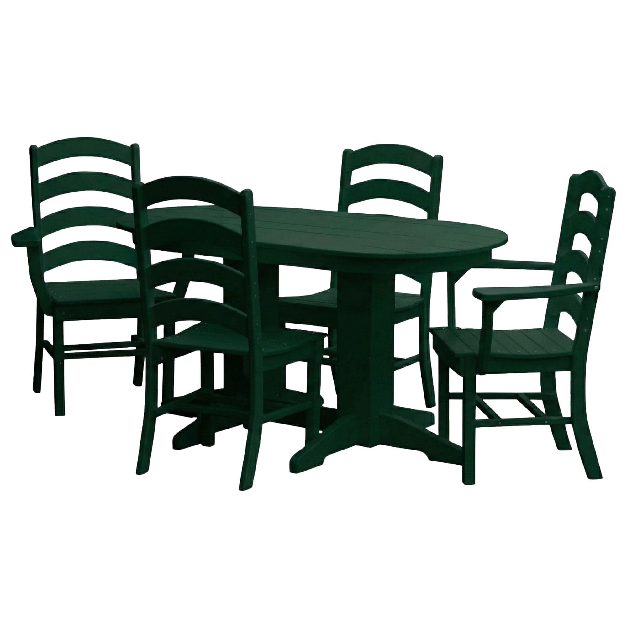 Keystone Amish Co. Josie 5-Piece Oval Poly Outdoor Dining Set