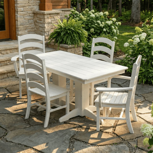 Keystone Amish Co. Josie 5-Foot Poly Outdoor Dining Set