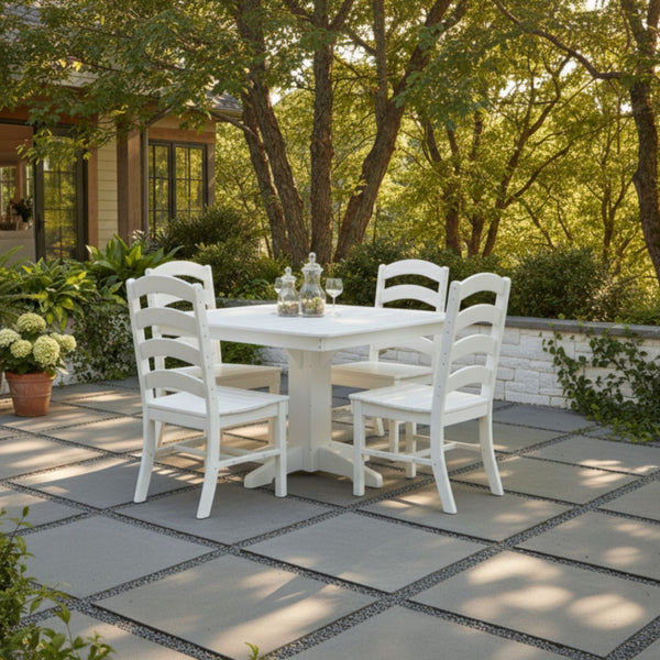 Keystone Amish Co. Josie 5-Piece Square Poly Outdoor Dining Set