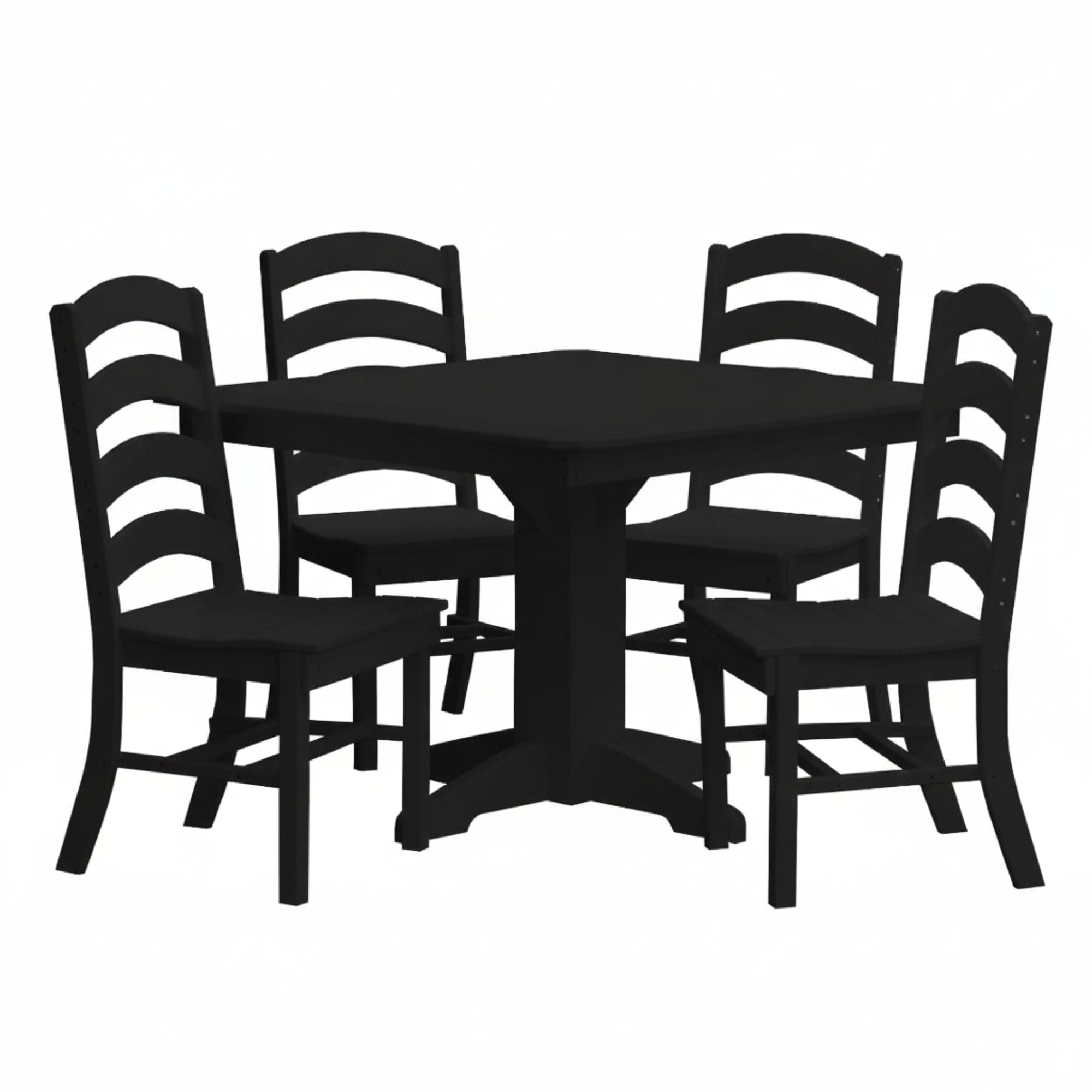 Keystone Amish Co. Josie 5-Piece Square Poly Outdoor Dining Set