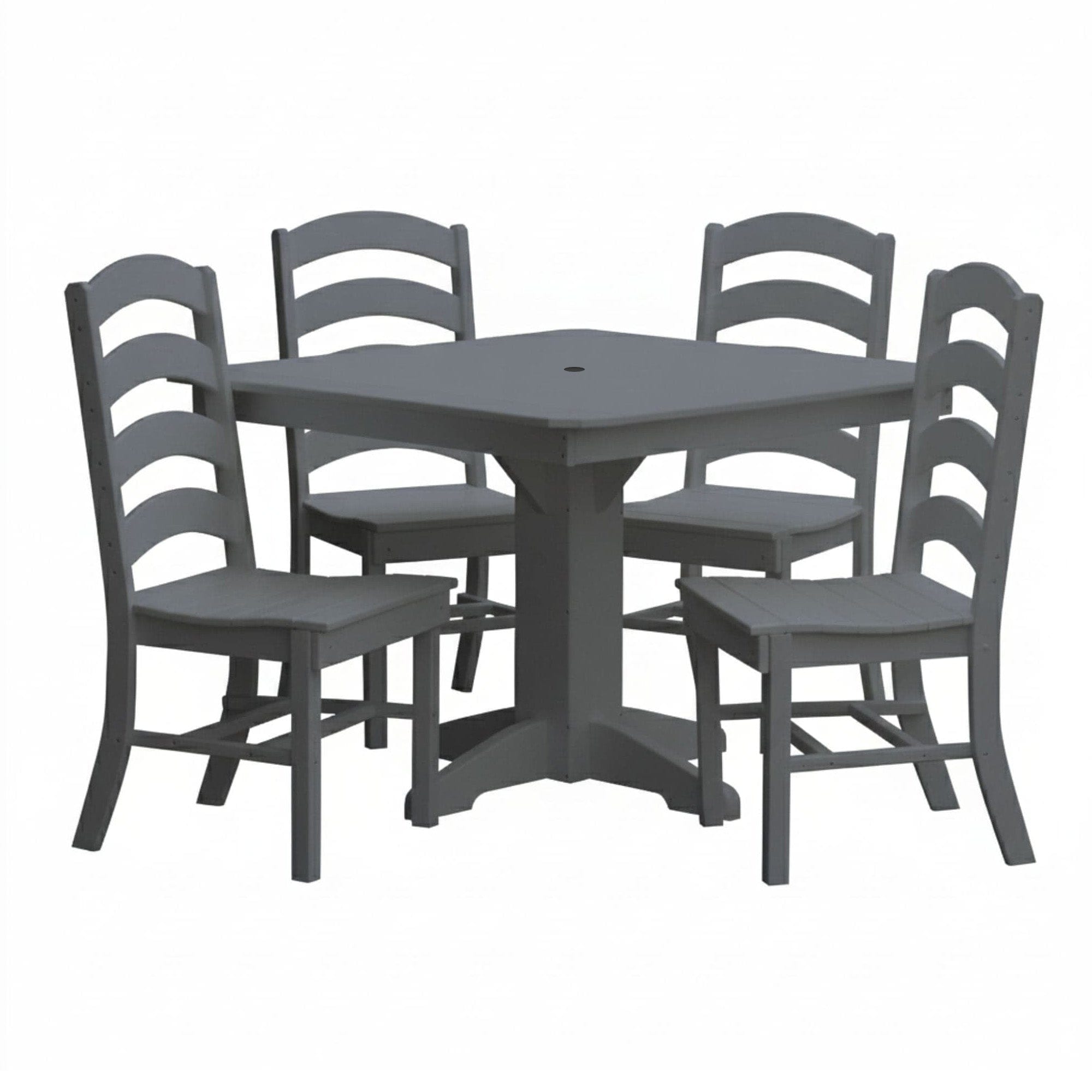 Keystone Amish Co. Josie 5-Piece Square Poly Outdoor Dining Set