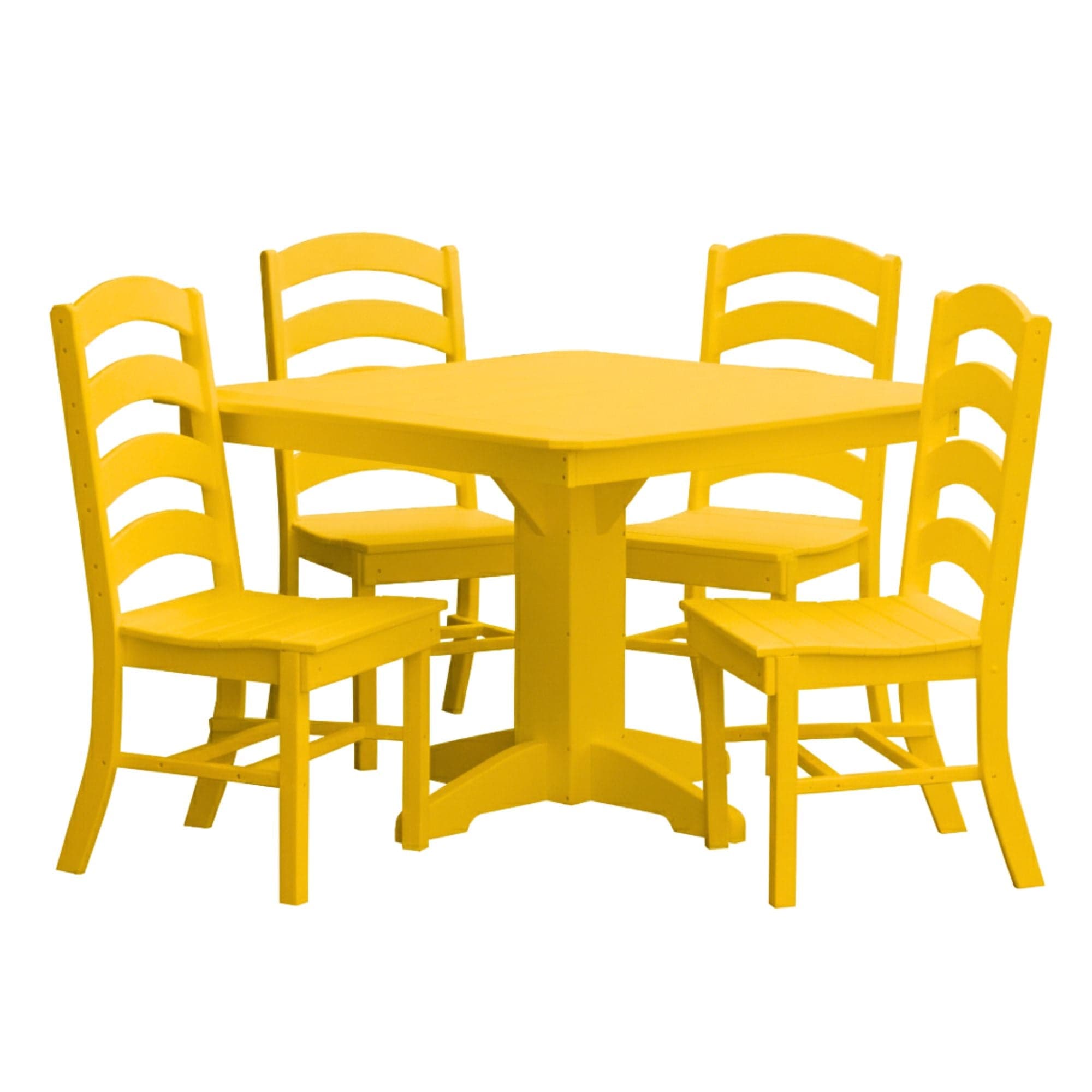 Keystone Amish Co. Josie 5-Piece Square Poly Outdoor Dining Set