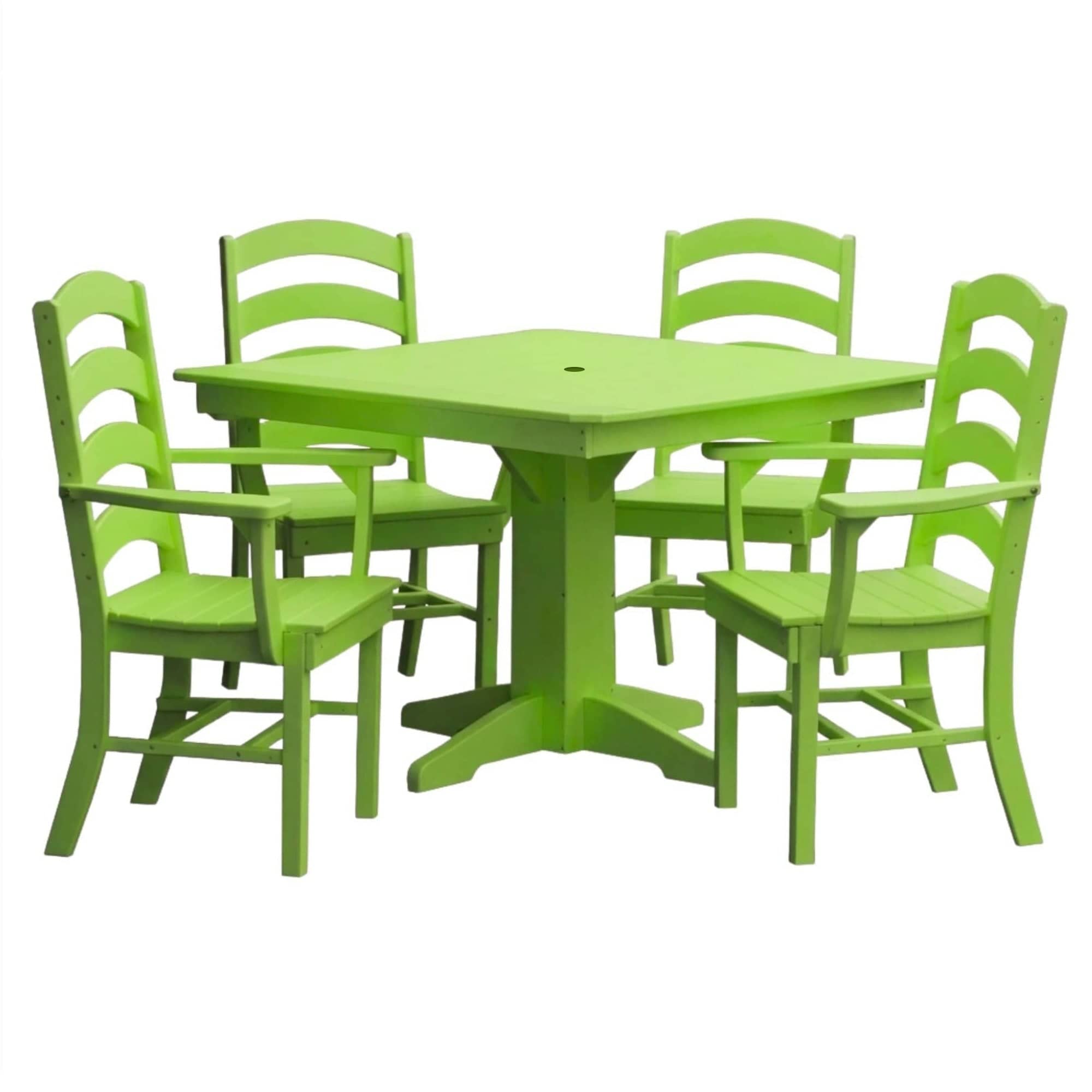 Keystone Amish Co. Josie 5-Piece Square Poly Outdoor Dining Set