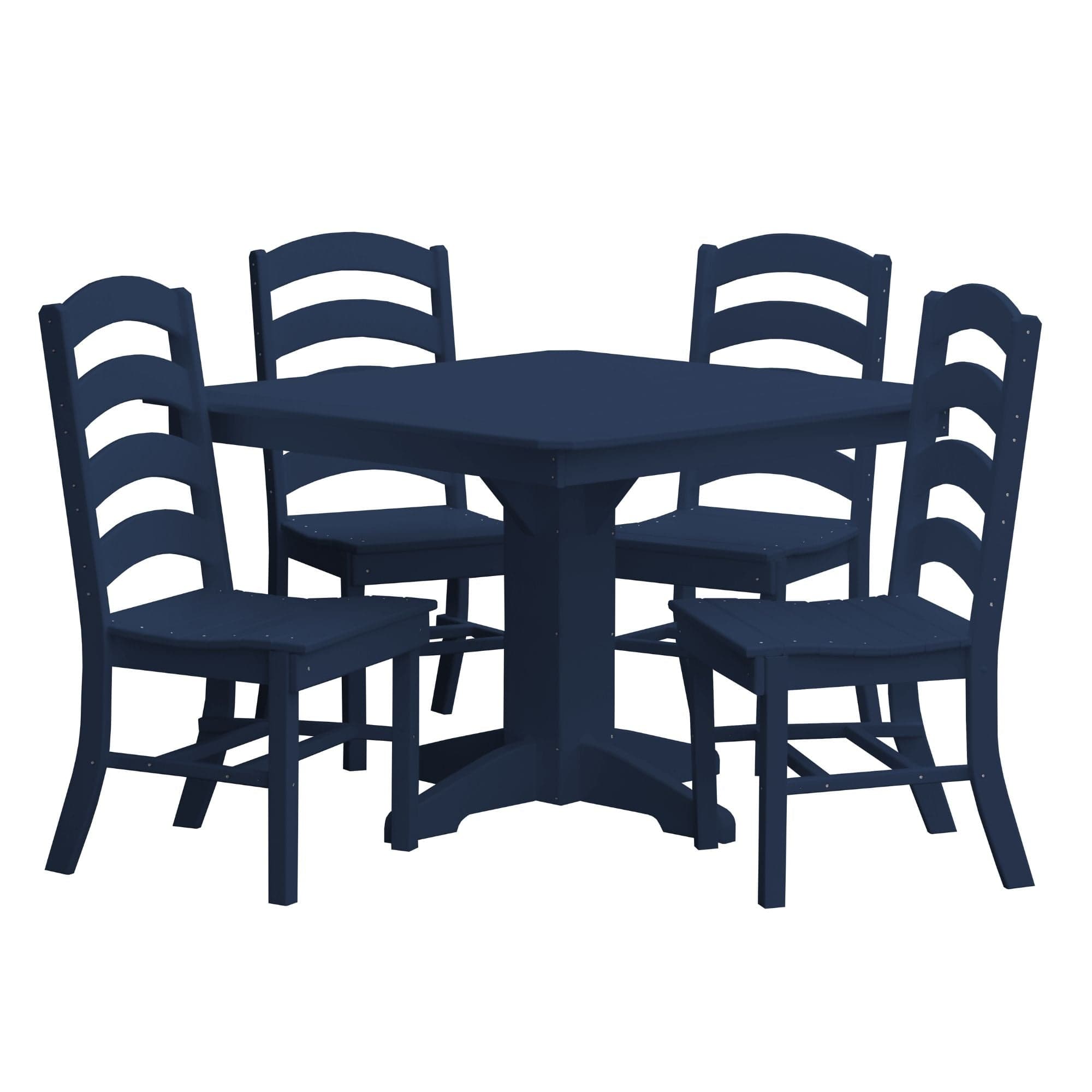Keystone Amish Co. Josie 5-Piece Square Poly Outdoor Dining Set