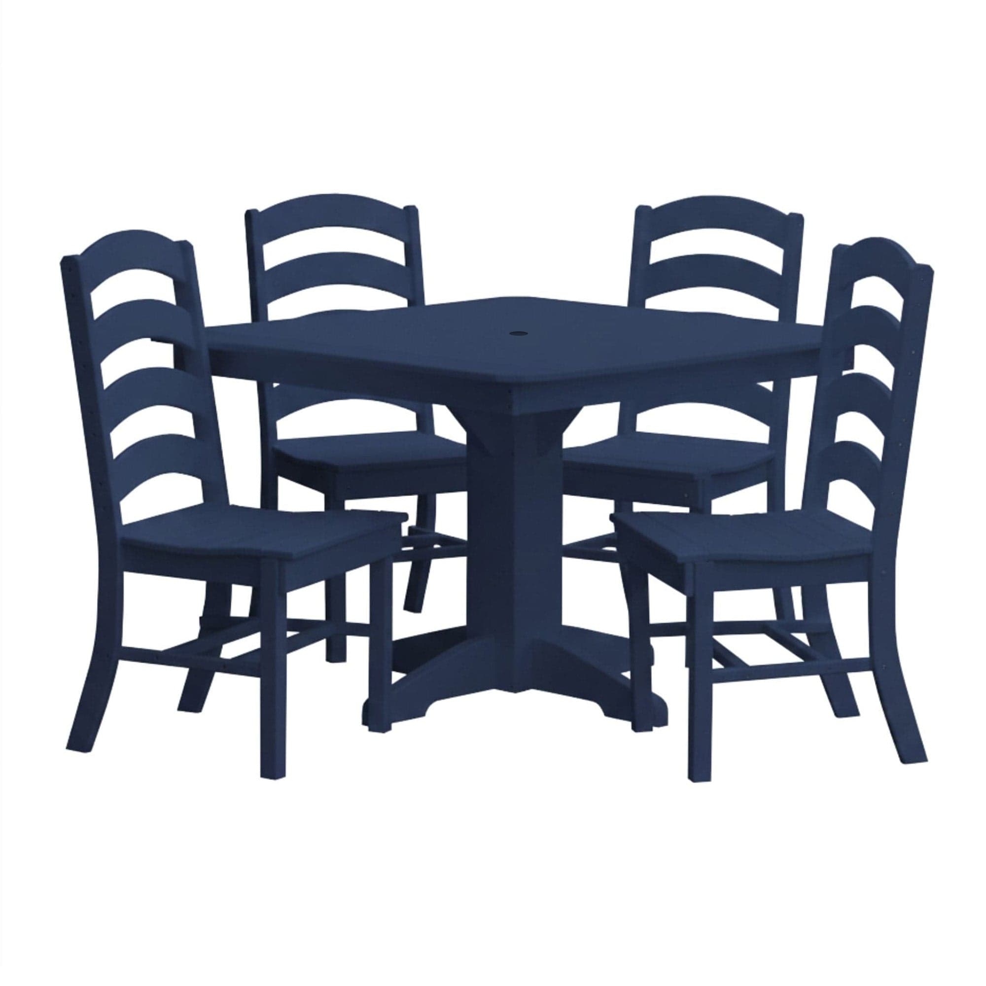 Keystone Amish Co. Josie 5-Piece Square Poly Outdoor Dining Set