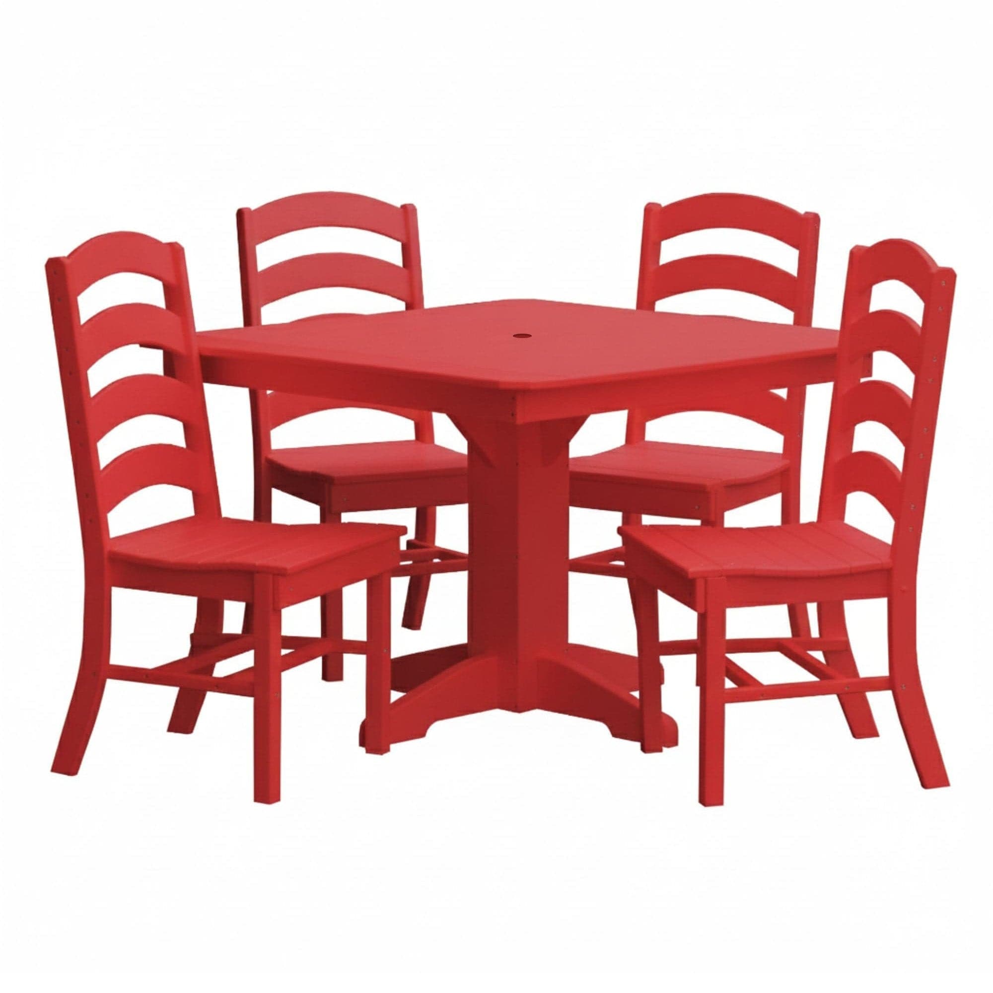 Keystone Amish Co. Josie 5-Piece Square Poly Outdoor Dining Set
