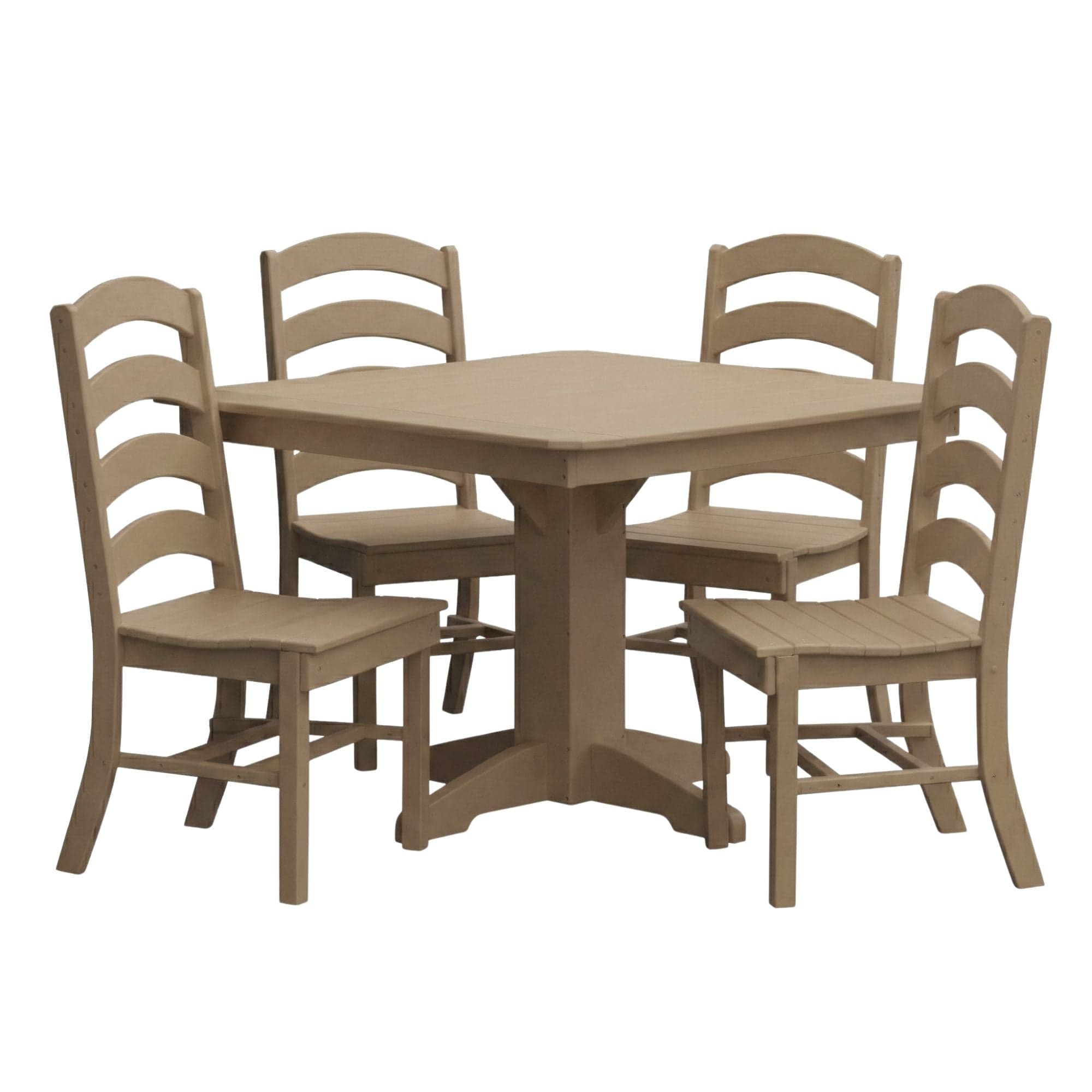 Keystone Amish Co. Josie 5-Piece Square Poly Outdoor Dining Set