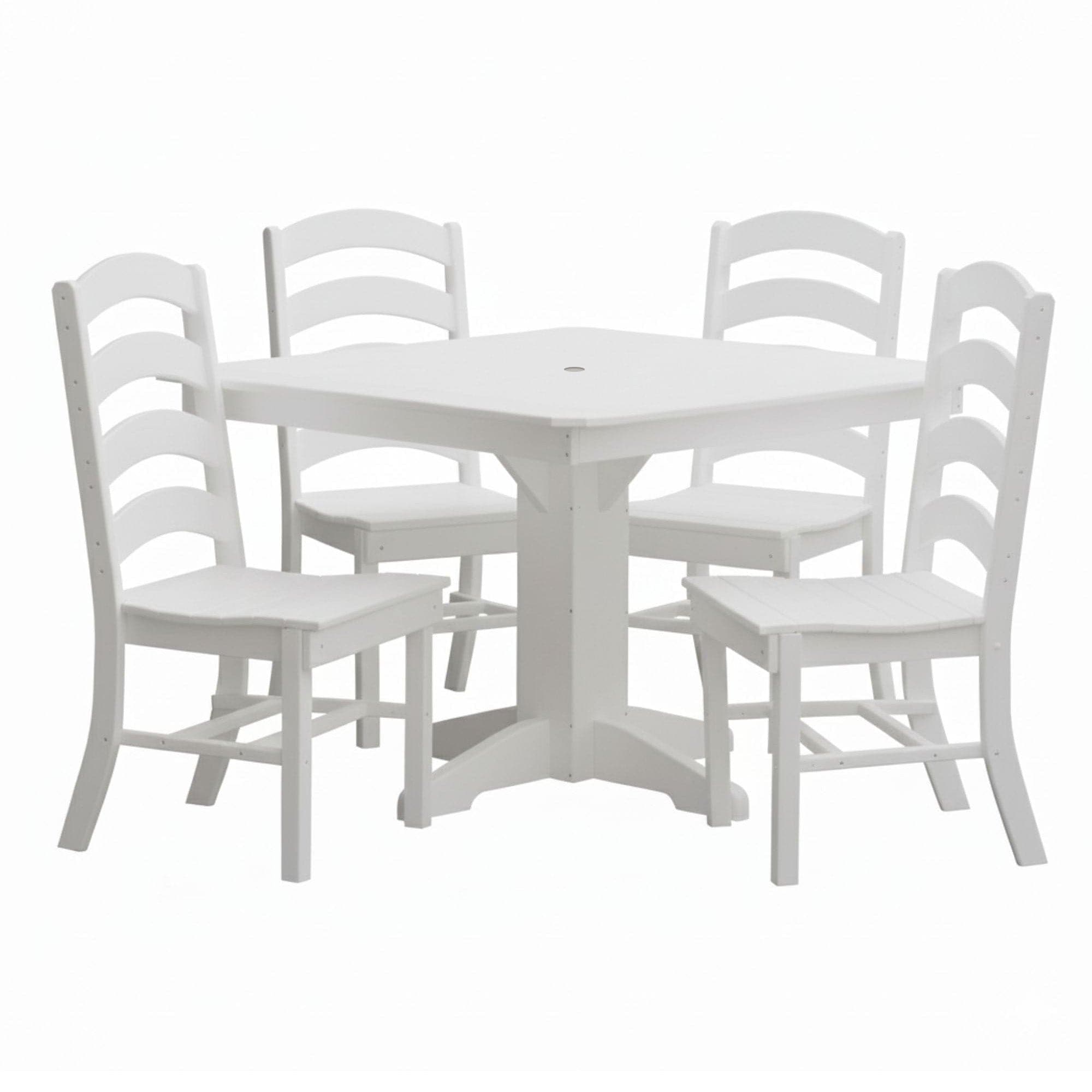 Keystone Amish Co. Josie 5-Piece Square Poly Outdoor Dining Set