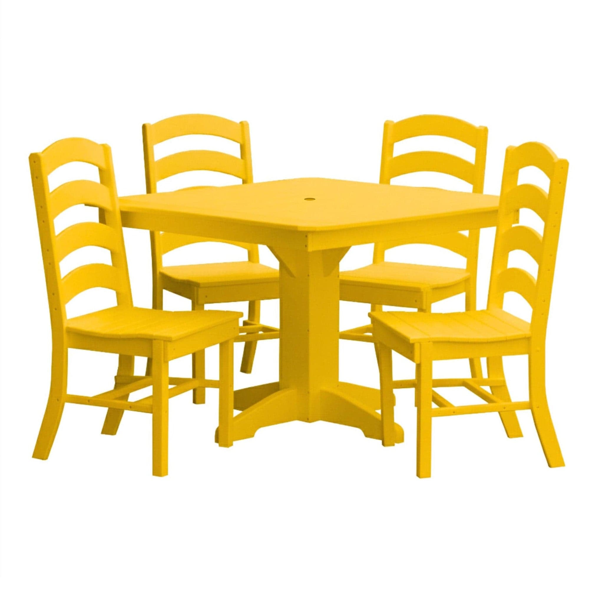 Keystone Amish Co. Josie 5-Piece Square Poly Outdoor Dining Set