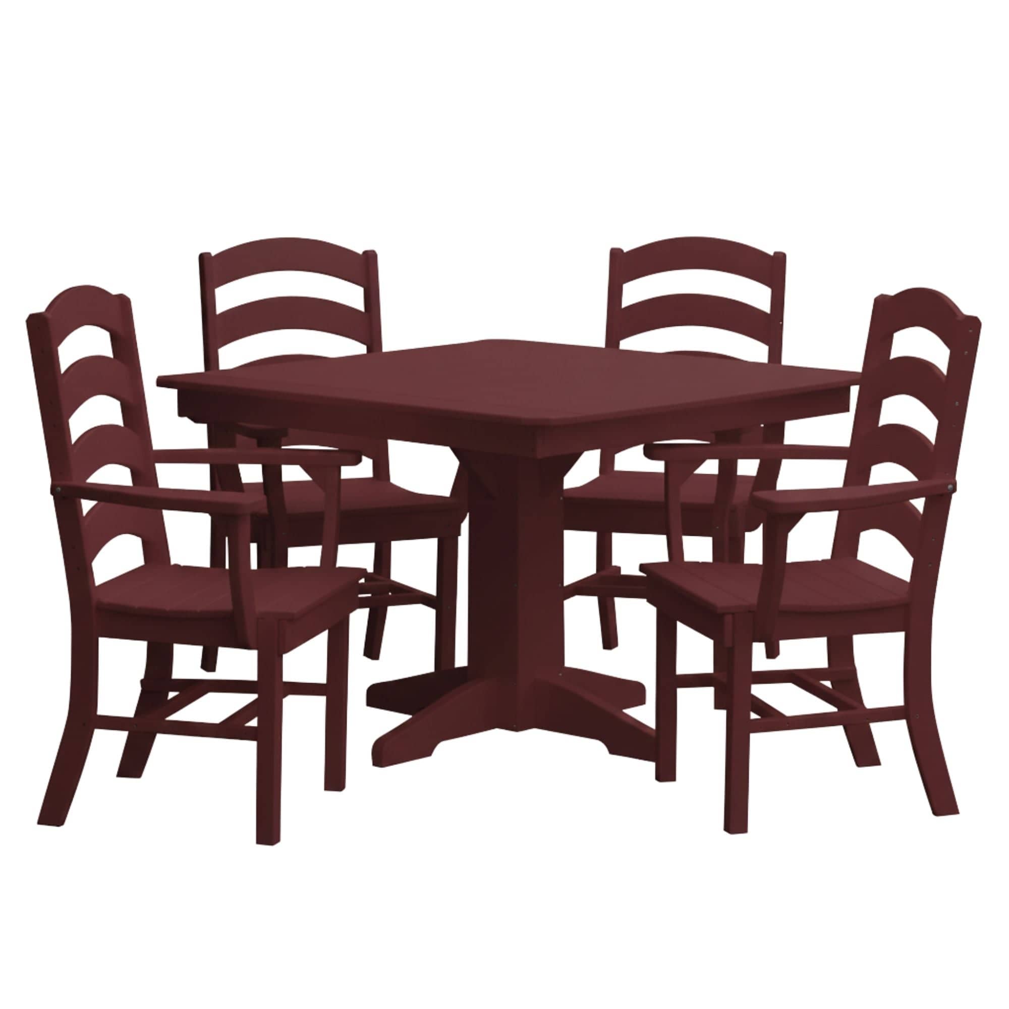 Keystone Amish Co. Josie 5-Piece Square Poly Outdoor Dining Set