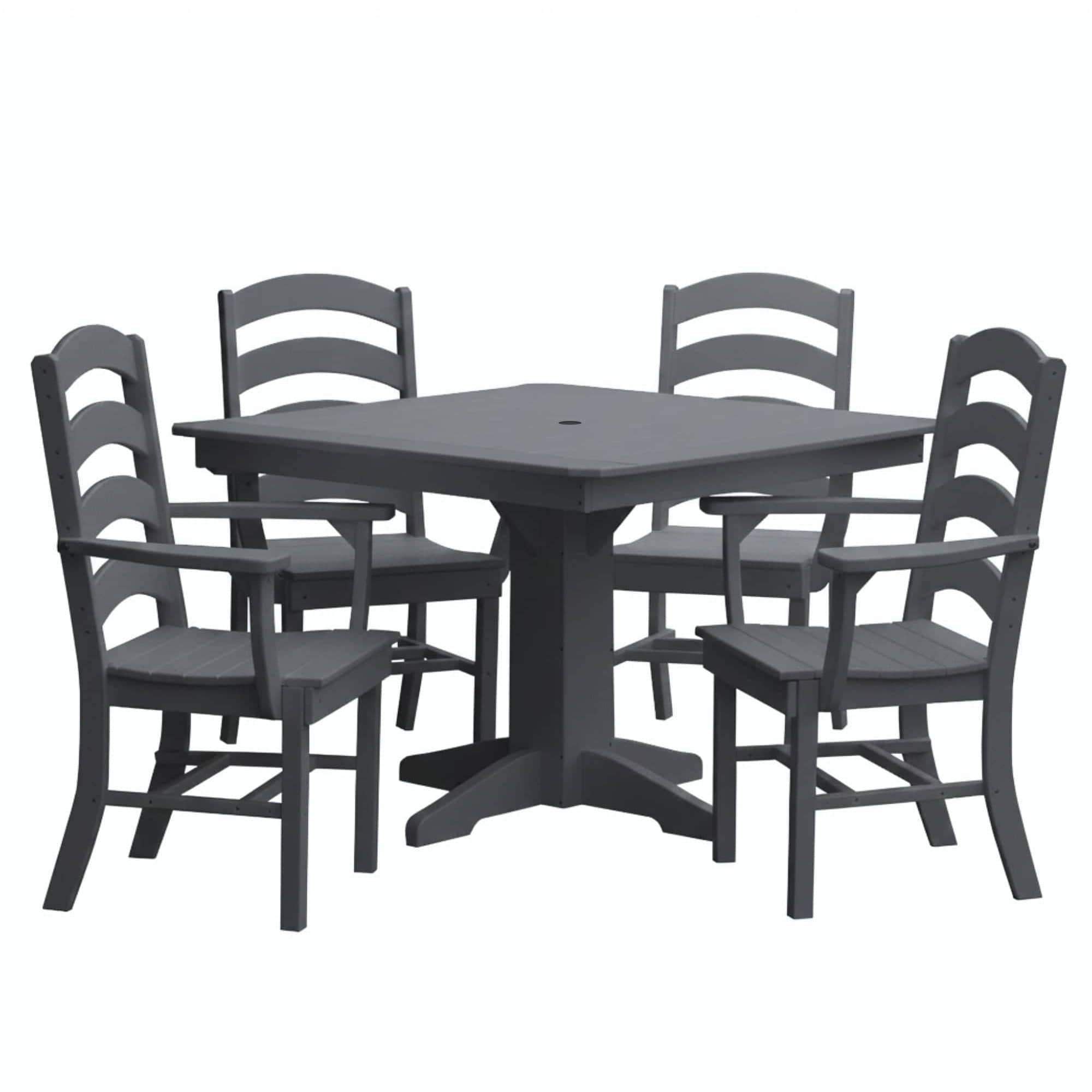 Keystone Amish Co. Josie 5-Piece Square Poly Outdoor Dining Set