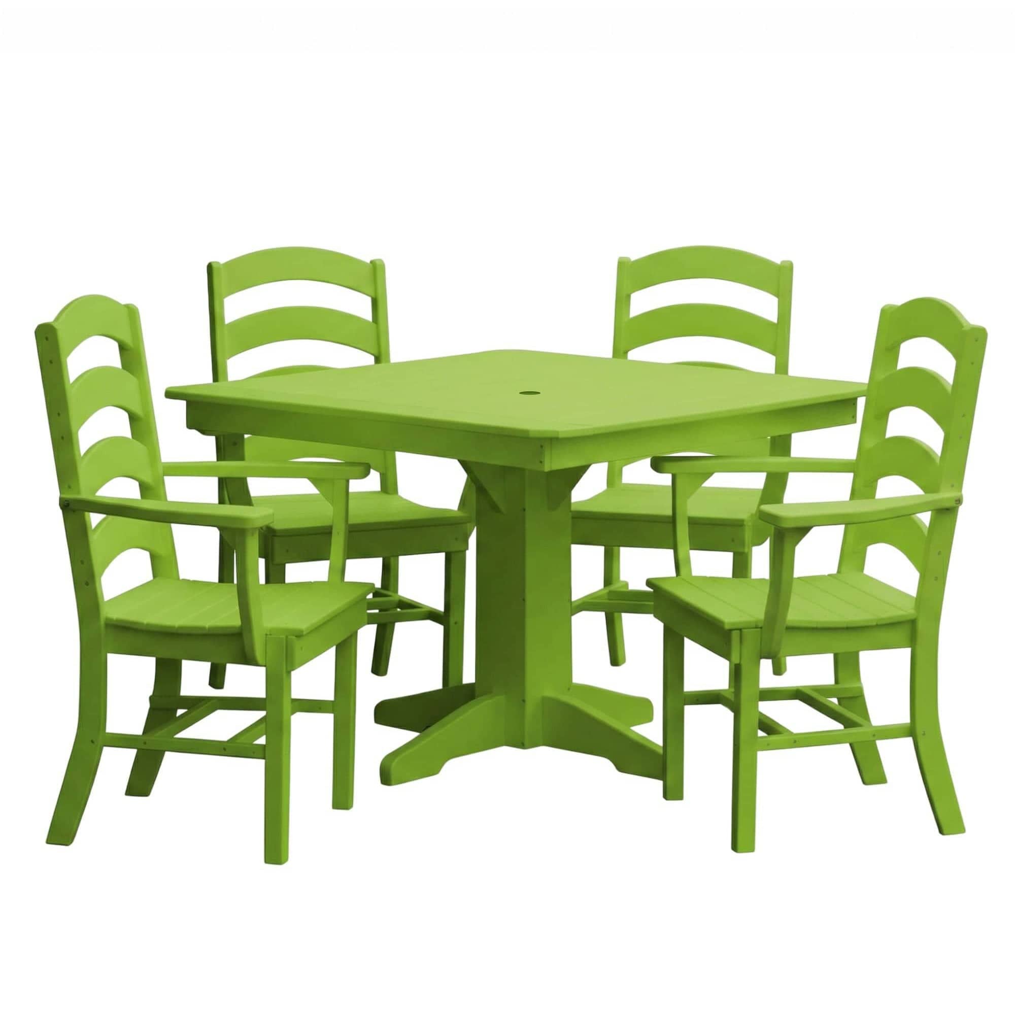 Keystone Amish Co. Josie 5-Piece Square Poly Outdoor Dining Set