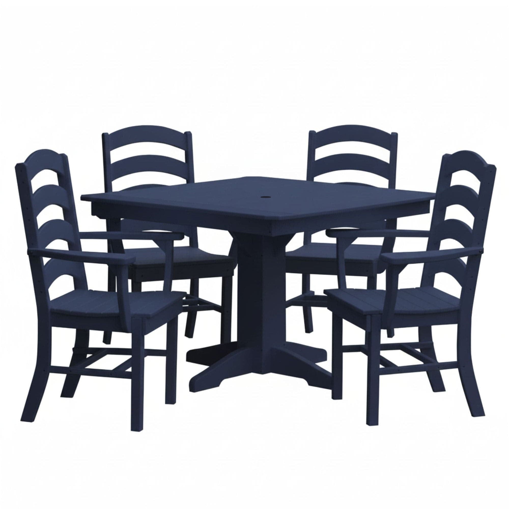 Keystone Amish Co. Josie 5-Piece Square Poly Outdoor Dining Set