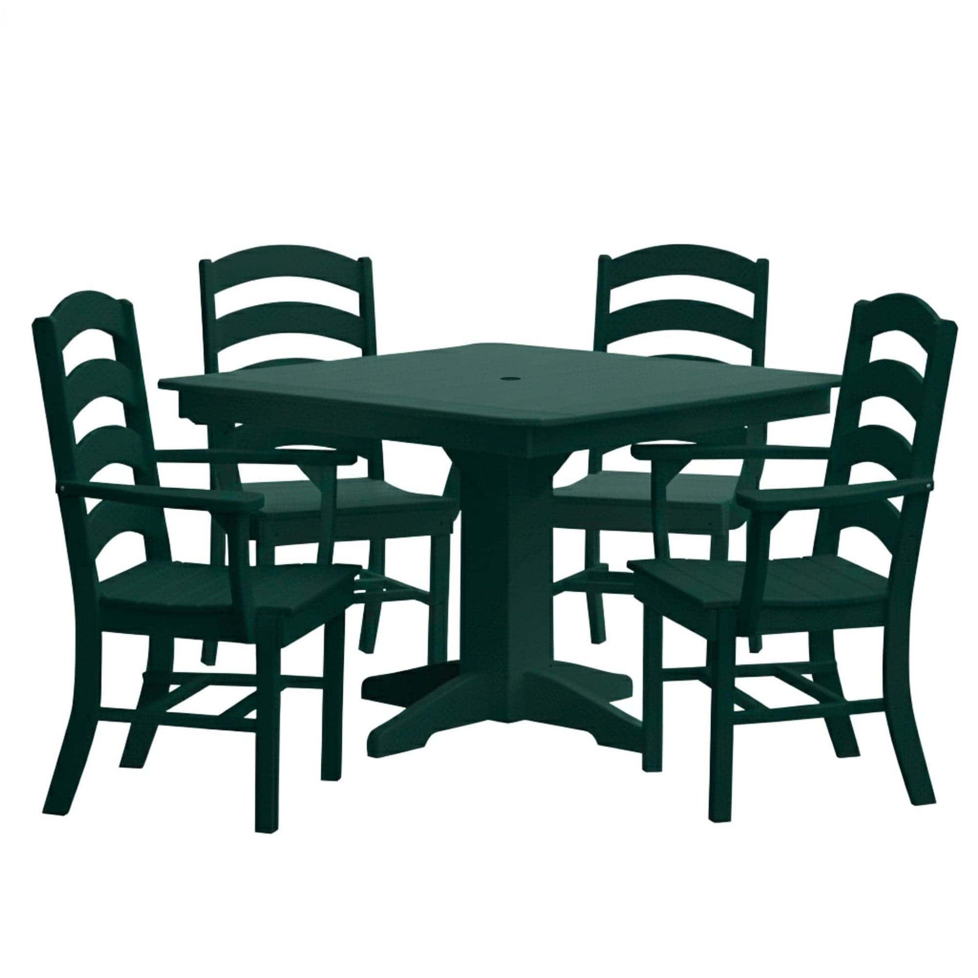 Keystone Amish Co. Josie 5-Piece Square Poly Outdoor Dining Set