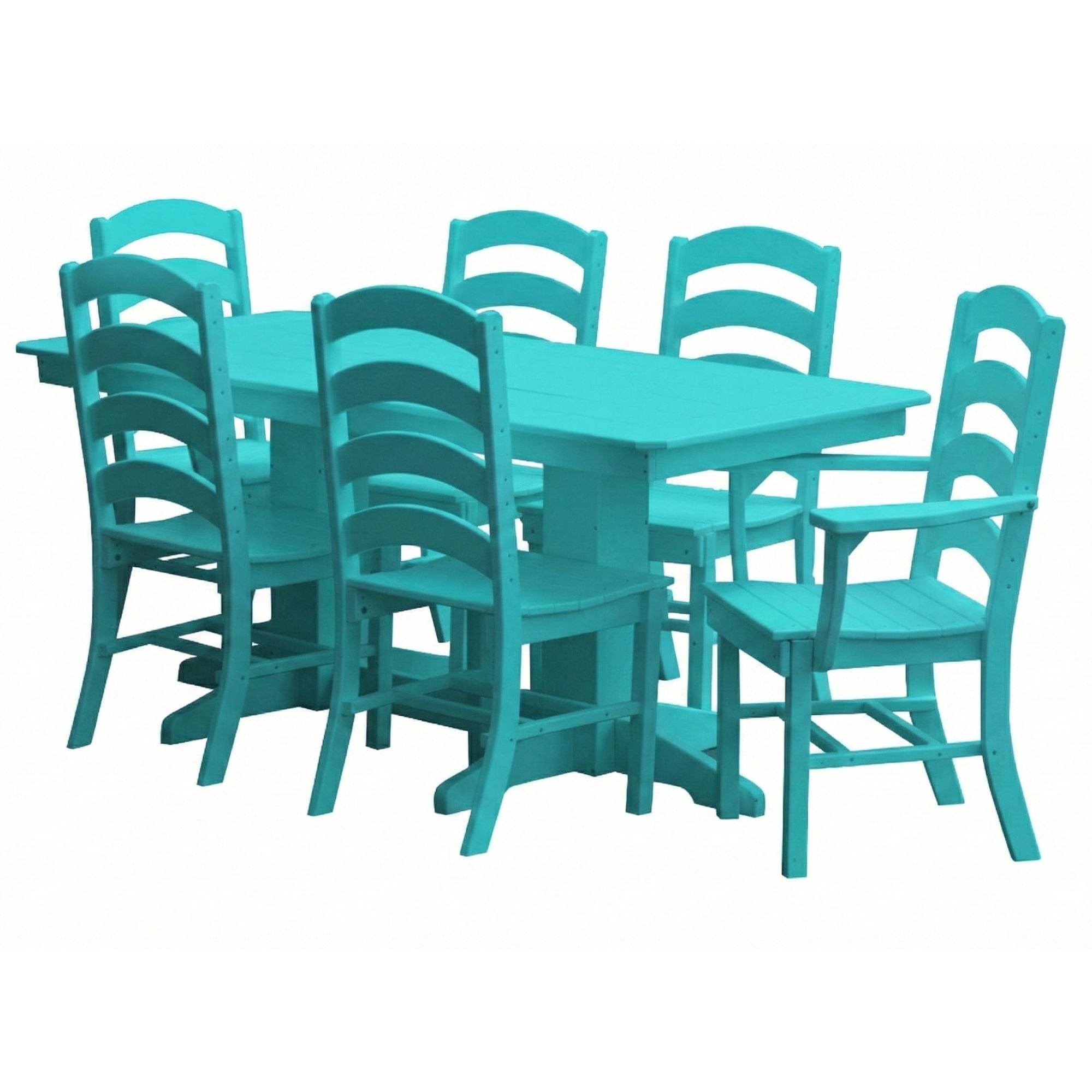 Keystone Amish Co. Josie 7-Piece Poly Lumber Outdoor Dining Set