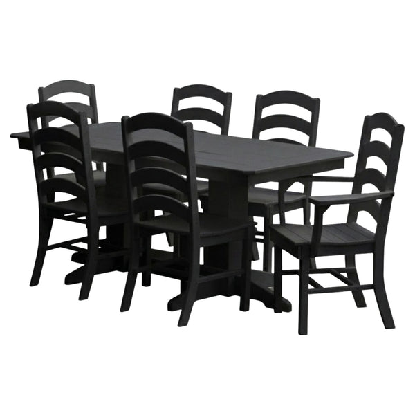 Keystone Amish Co. Josie 7-Piece Poly Lumber Outdoor Dining Set