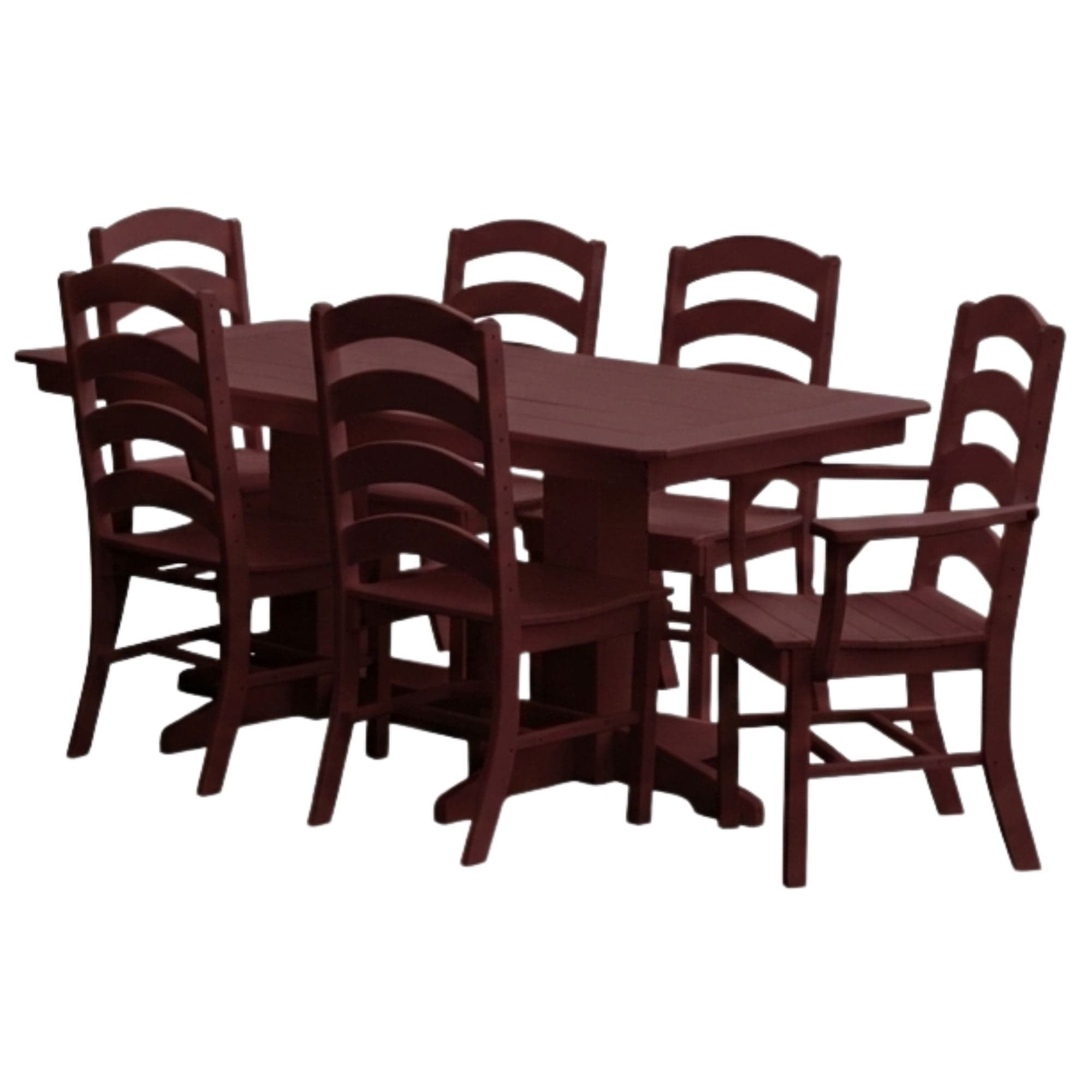 Keystone Amish Co. Josie 7-Piece Poly Lumber Outdoor Dining Set