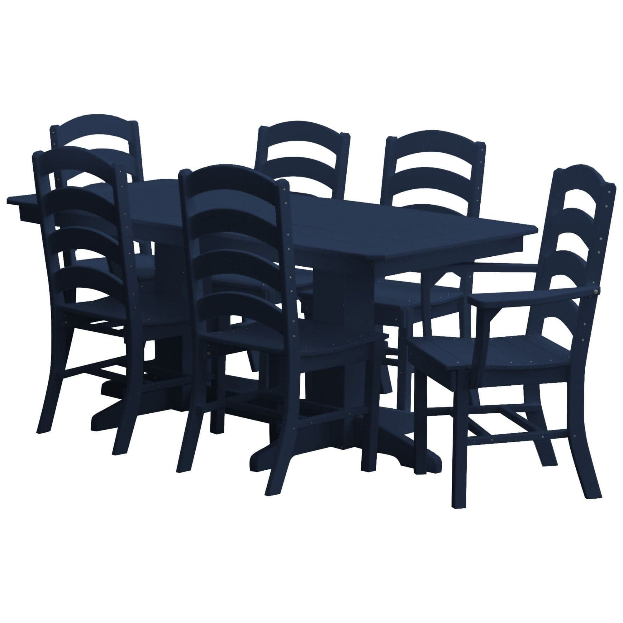 Keystone Amish Co. Josie 7-Piece Poly Lumber Outdoor Dining Set