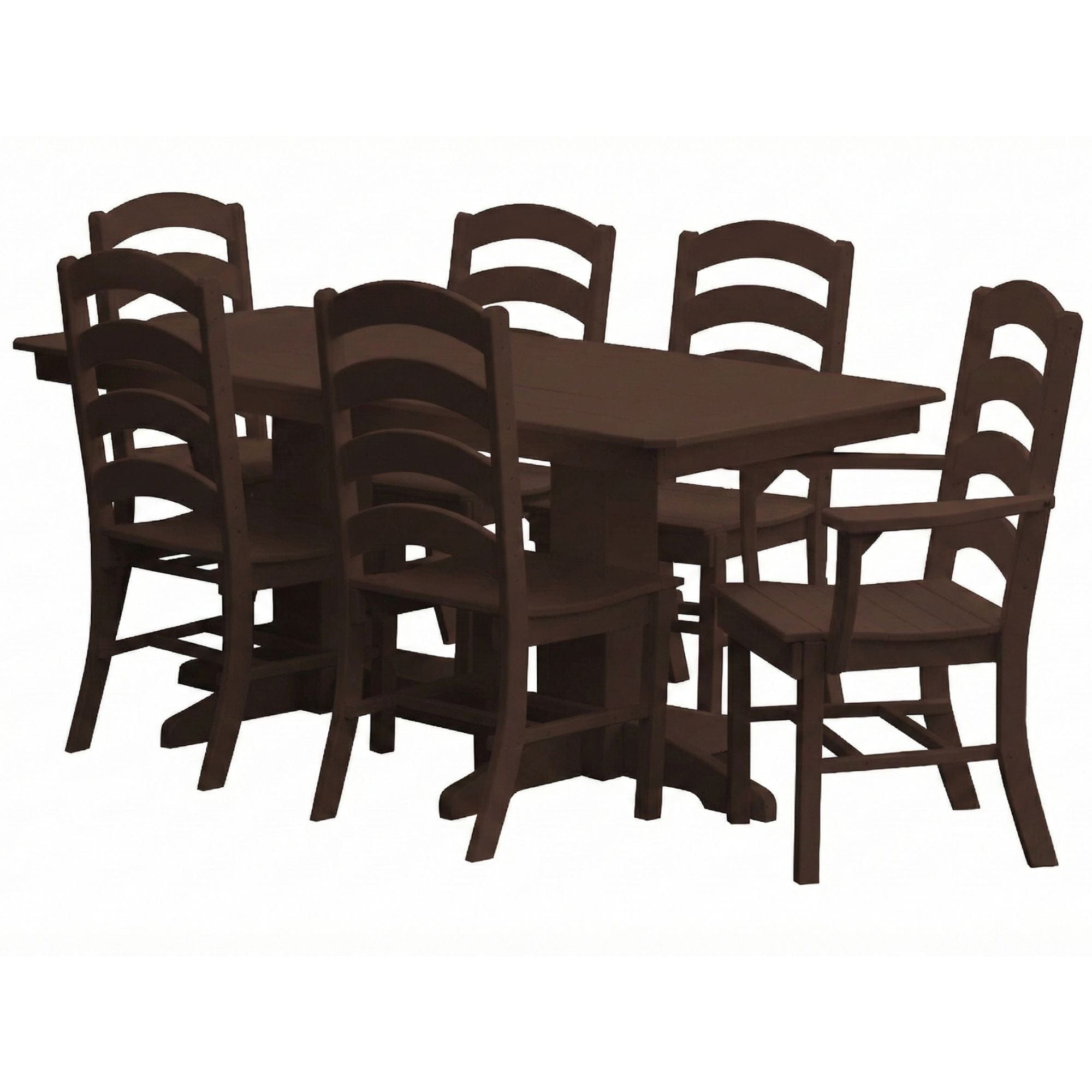Keystone Amish Co. Josie 7-Piece Poly Lumber Outdoor Dining Set