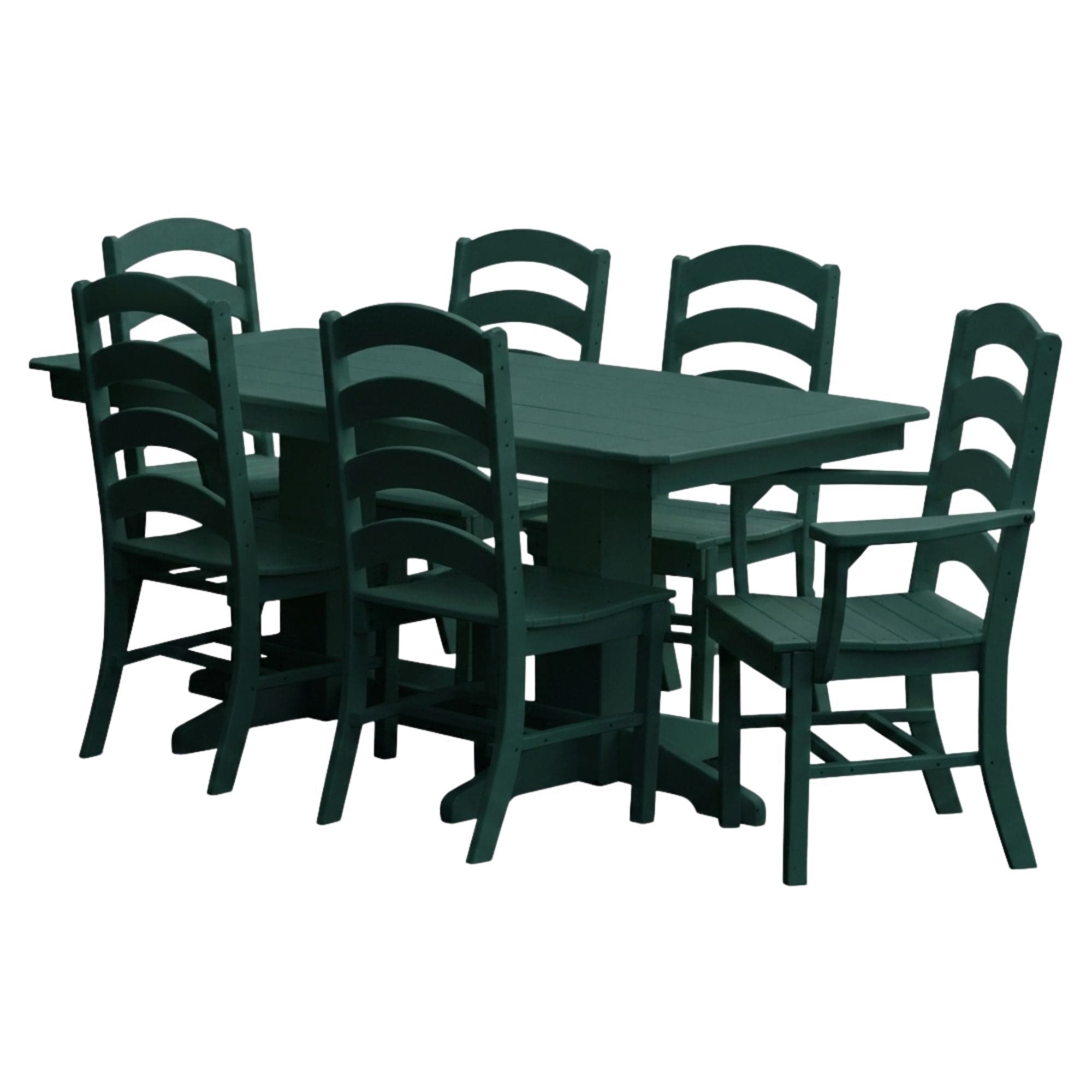 Keystone Amish Co. Josie 7-Piece Poly Lumber Outdoor Dining Set